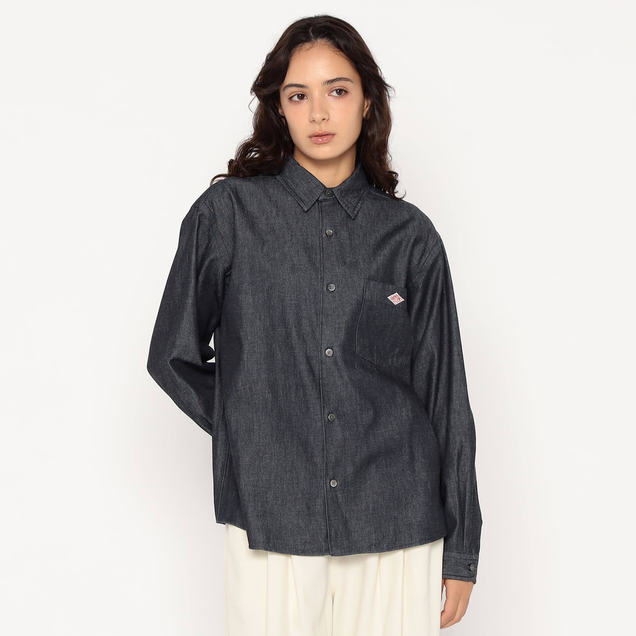 Women's Denim Dungaree Classic Collar Shirt - Image 4