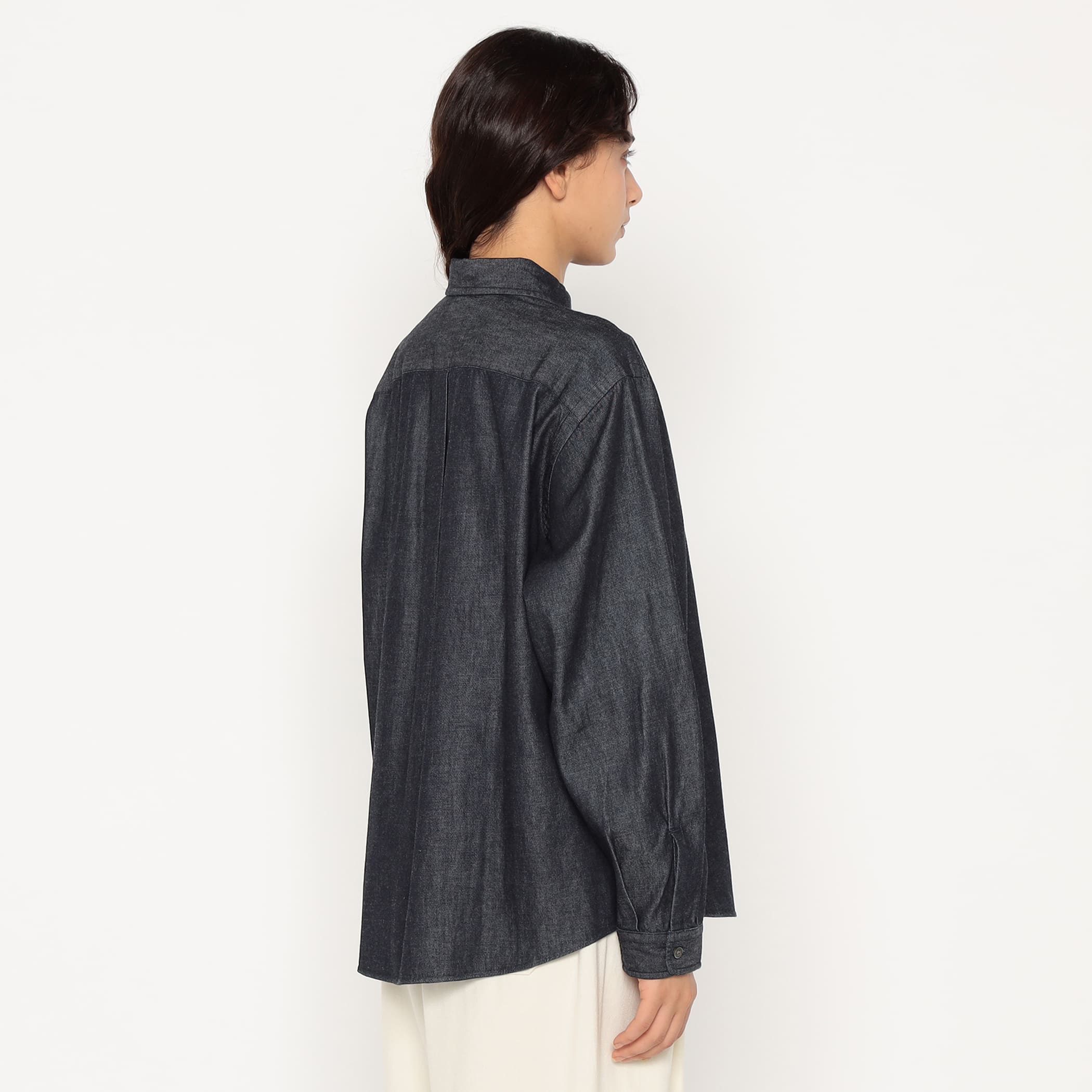 Women's Denim Dungaree Classic Collar Shirt - Image 8