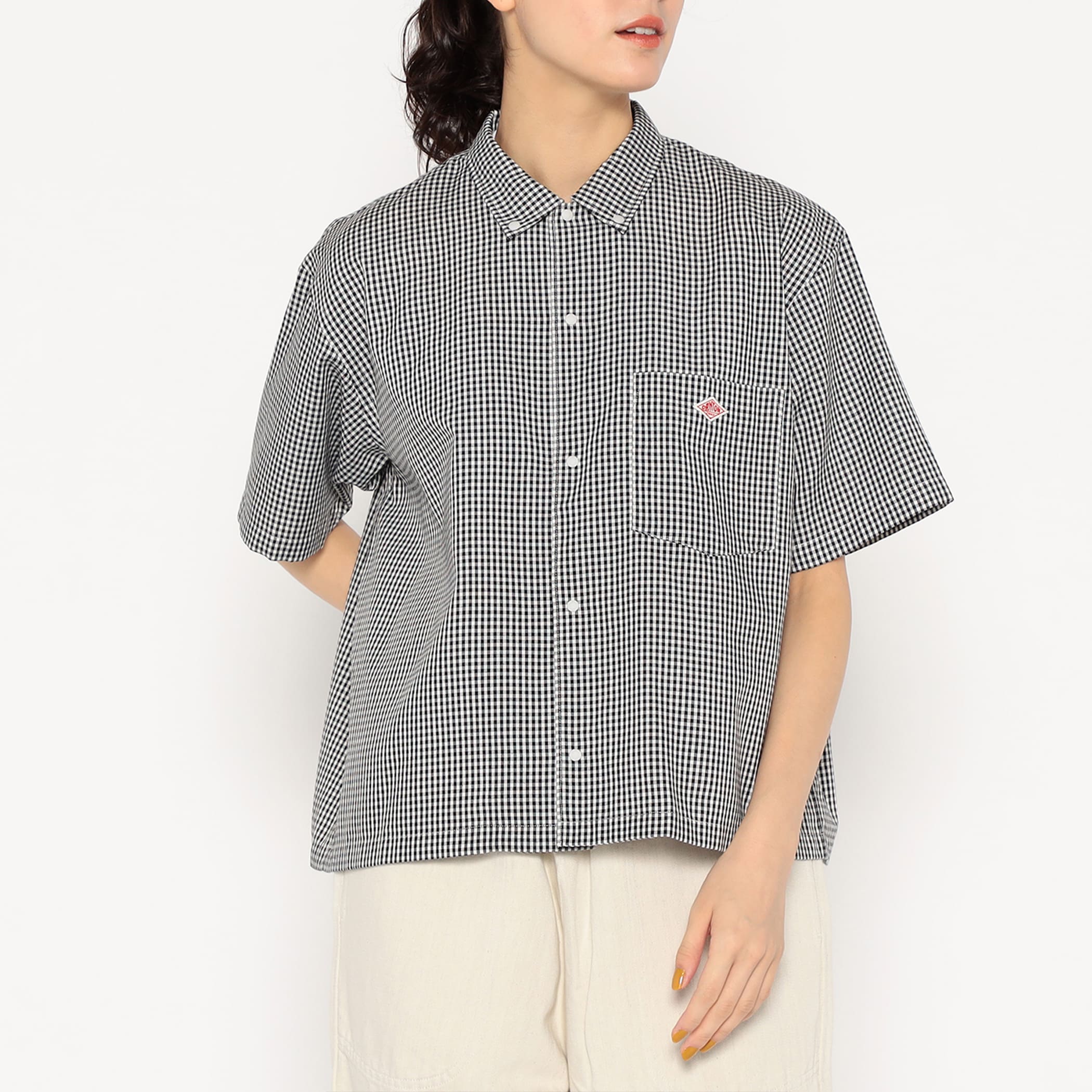 Women's Oxford Short Sleeve Button-Down Shirt - Image 2