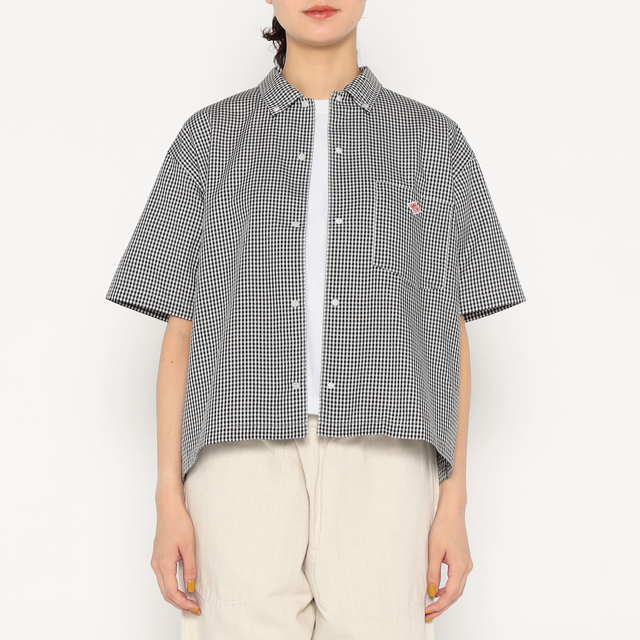 Women's Oxford Short Sleeve Button-Down Shirt - Image 3
