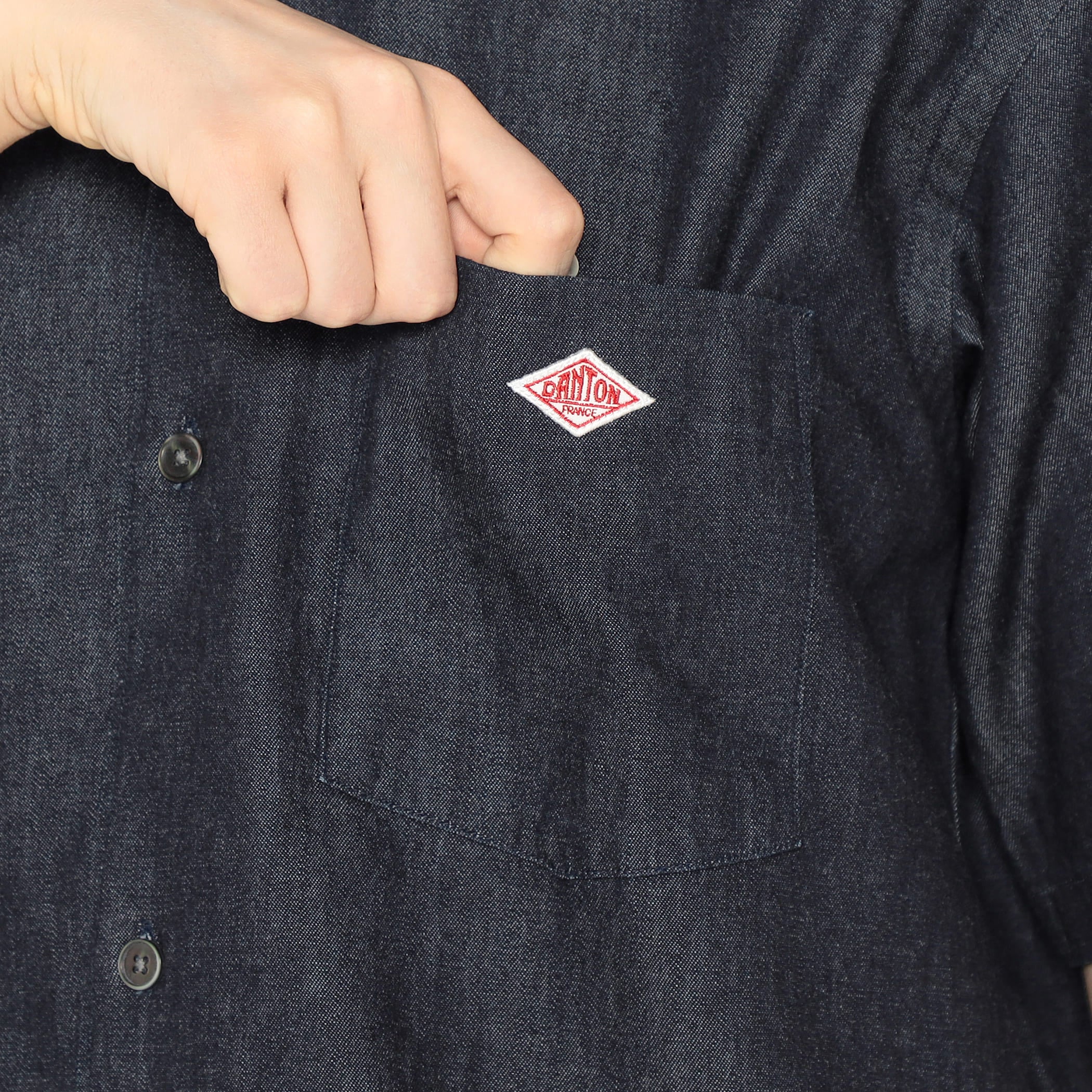Women's Denim Dungaree Short Sleeve B.D Shirt - Image 9