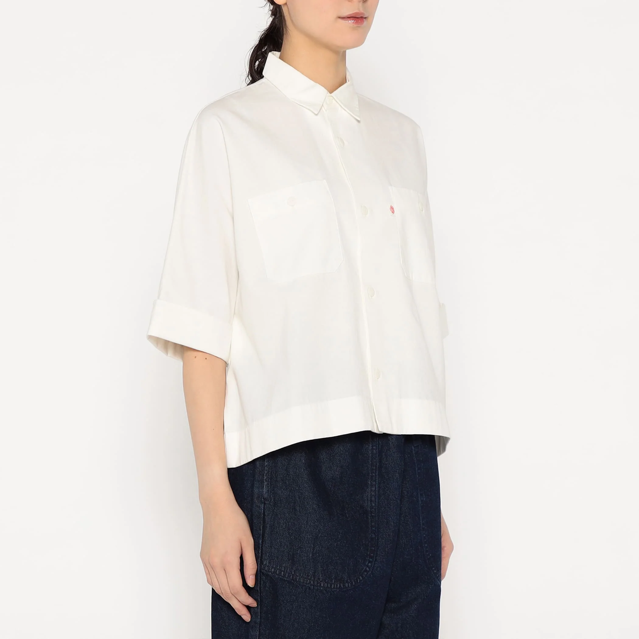 Women's Cotton Chambray Work Shirt - Image 4