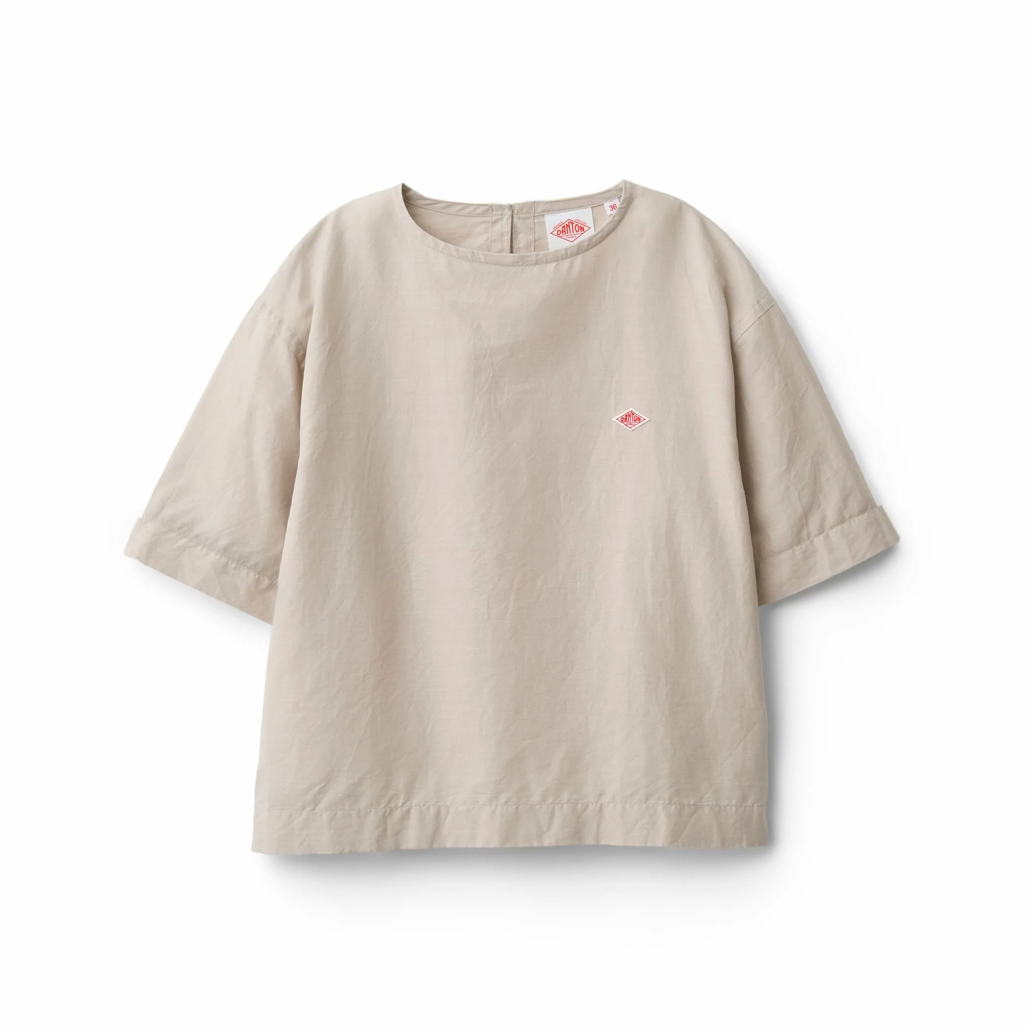 Women's Cotton Linen Slub Pullover Blouse
