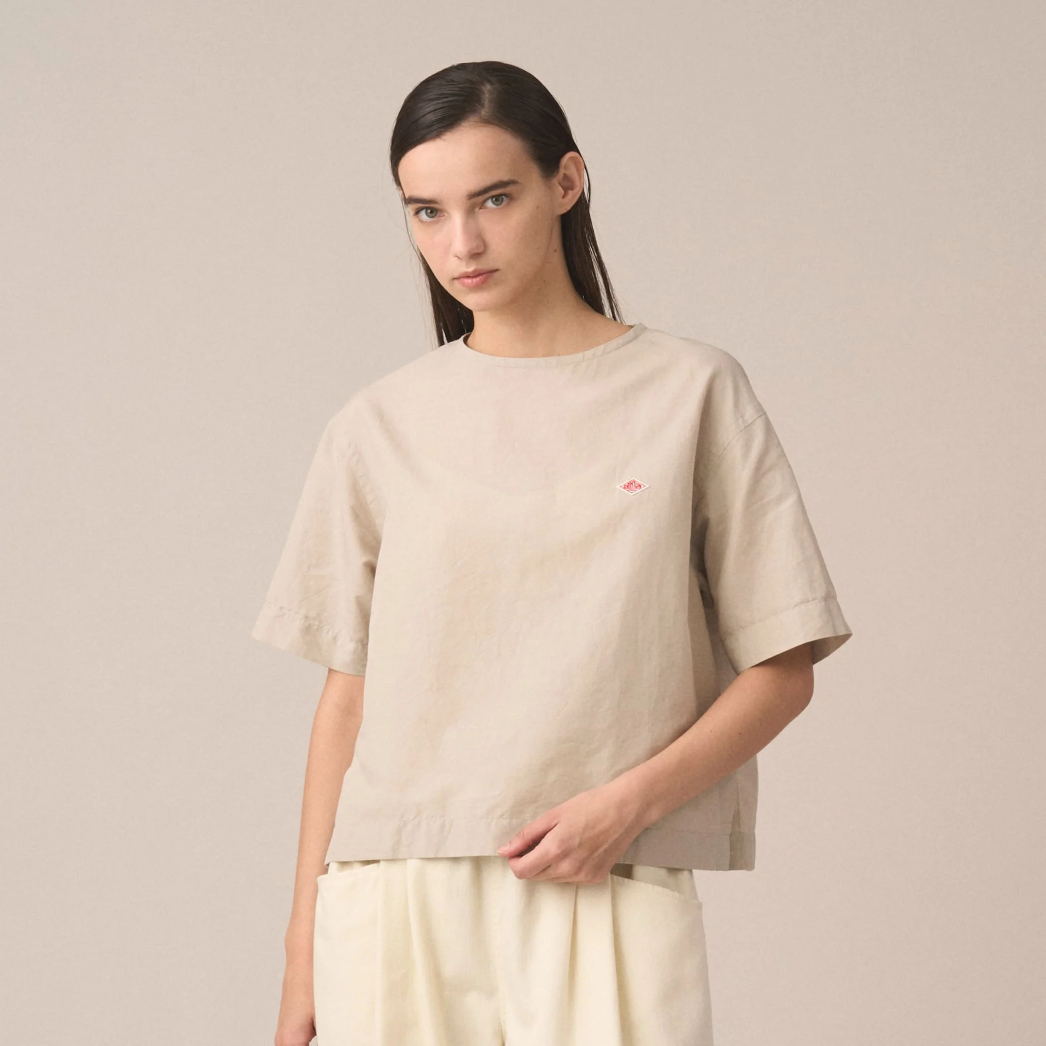 Women's Cotton Linen Slub Pullover Blouse - Image 2