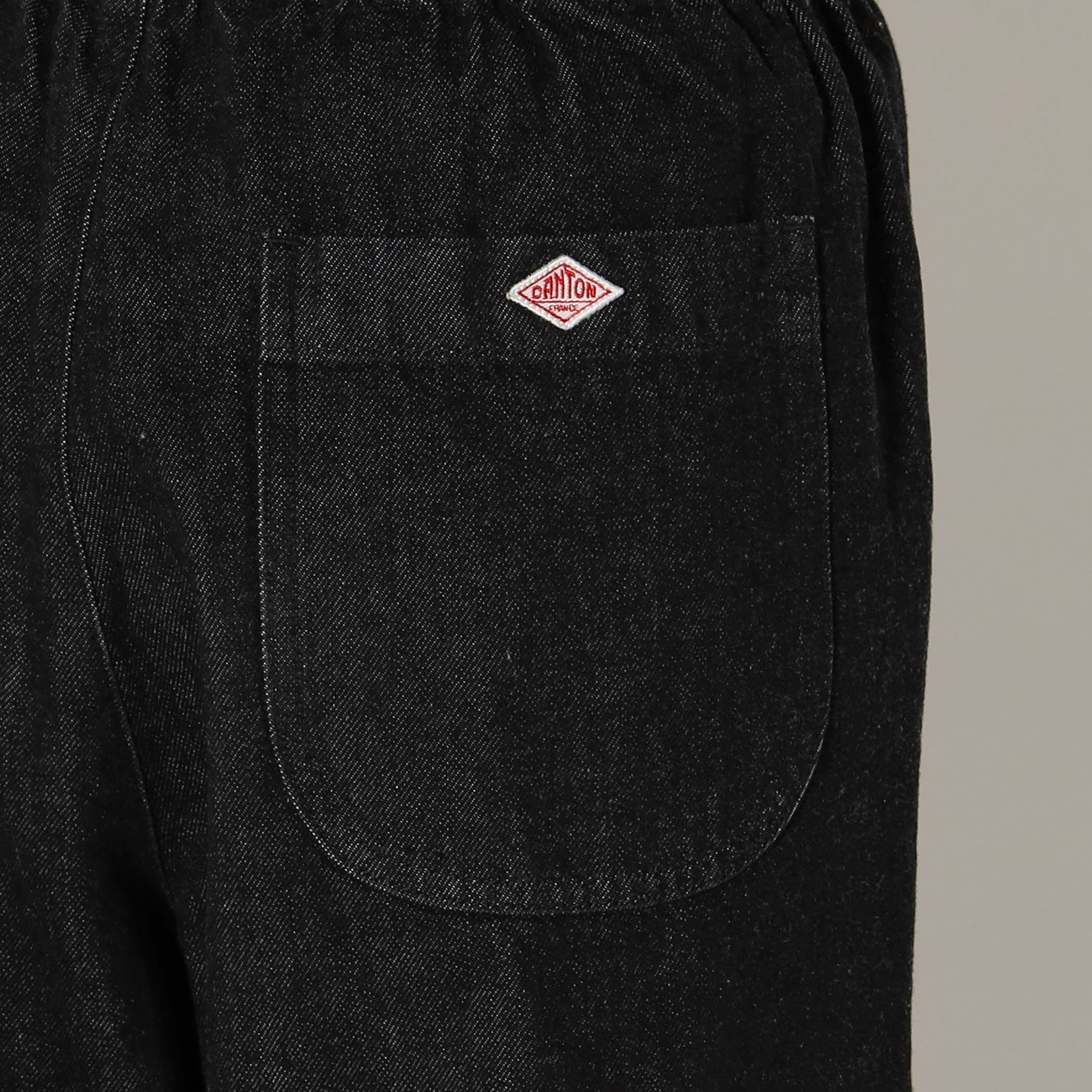 Women's Black Denim Easy Pants - Image 10