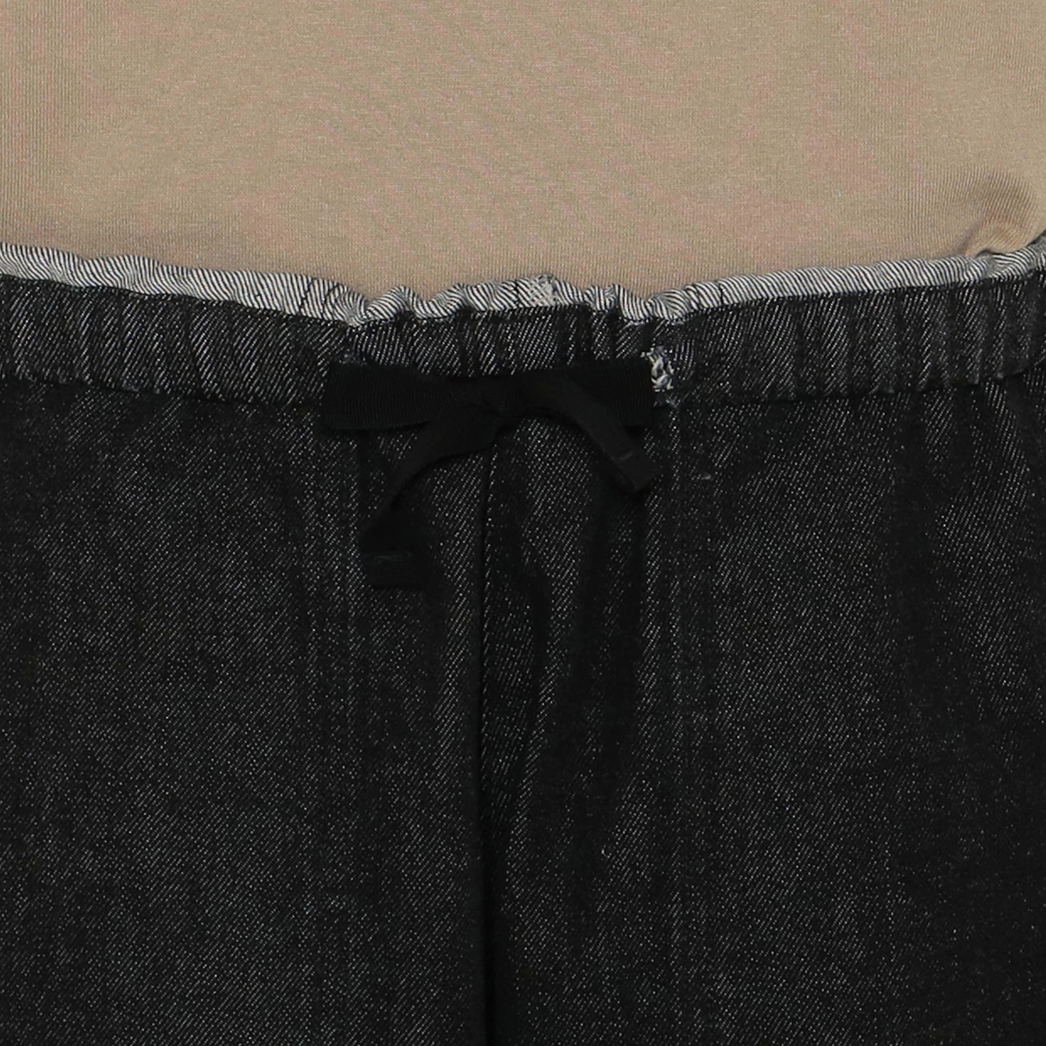 Women's Black Denim Easy Pants - Image 11