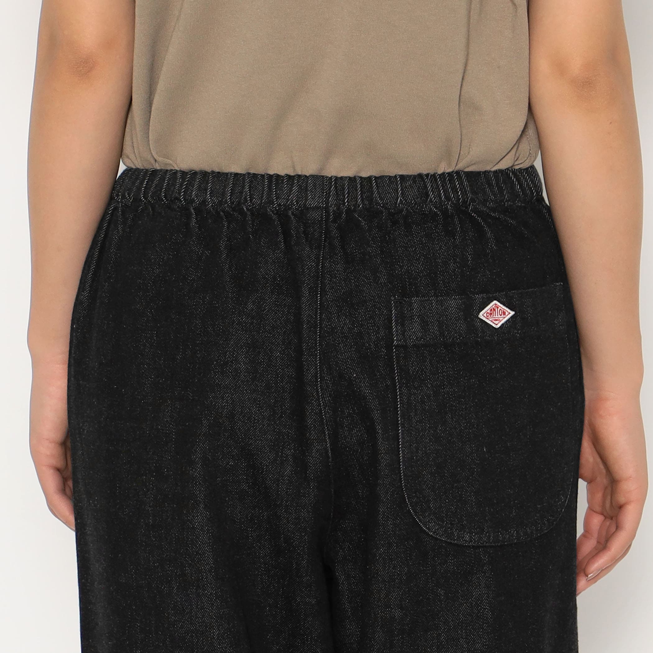Women's Black Denim Easy Pants - Image 9