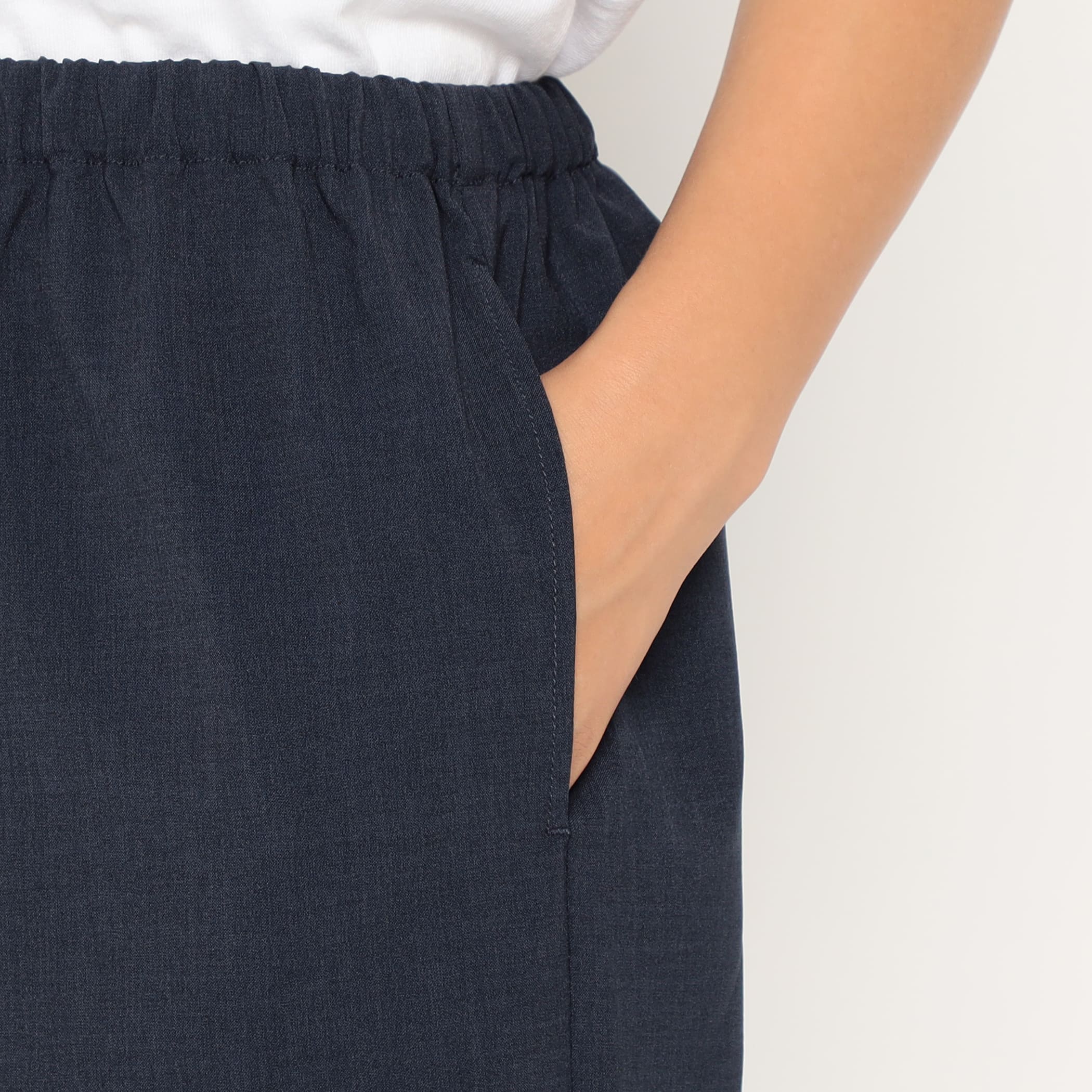 Women's Wool-Like Stretch Polyester Easy Pants - Image 9