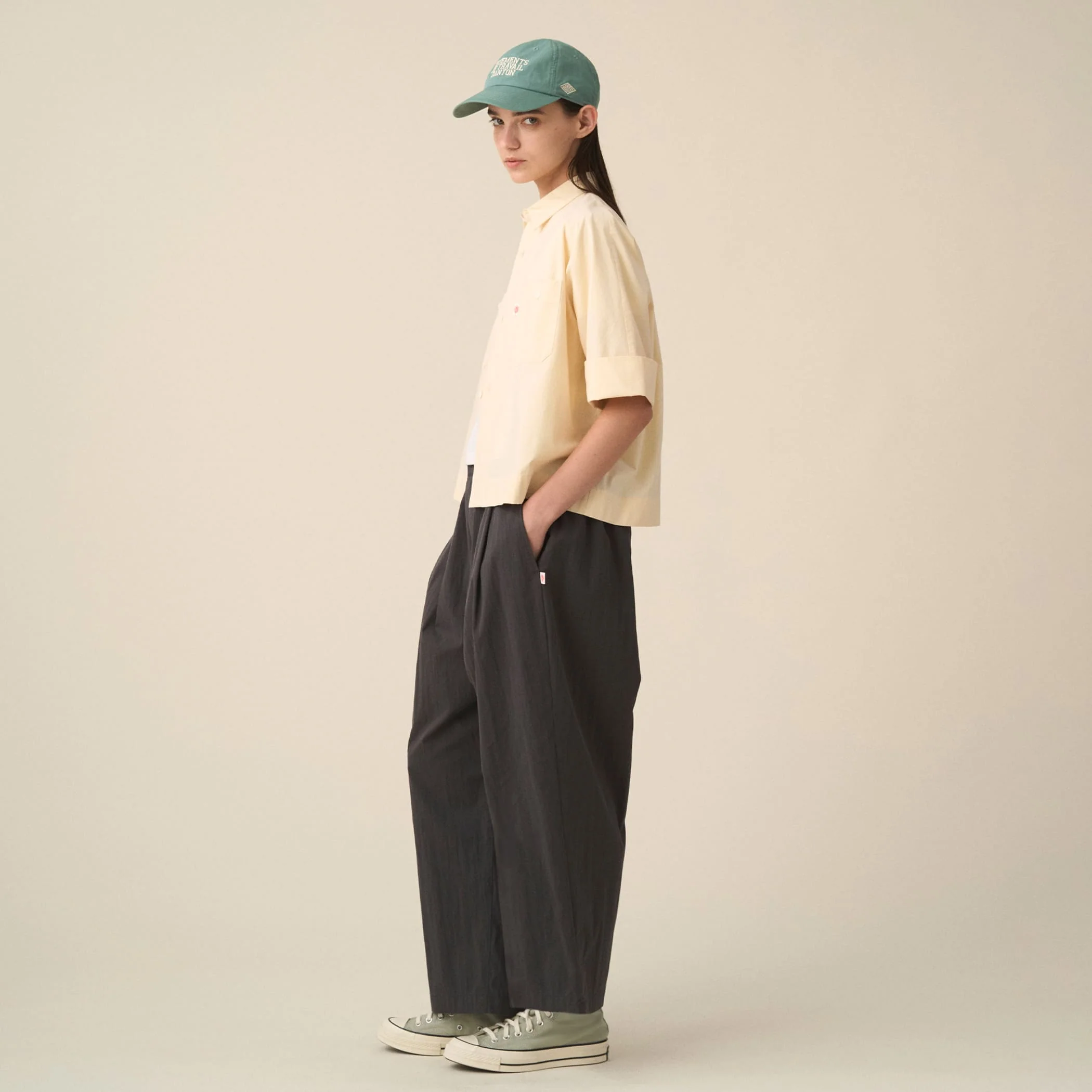 Women's C/N Twill Double Pleated Easy Pants - Image 3