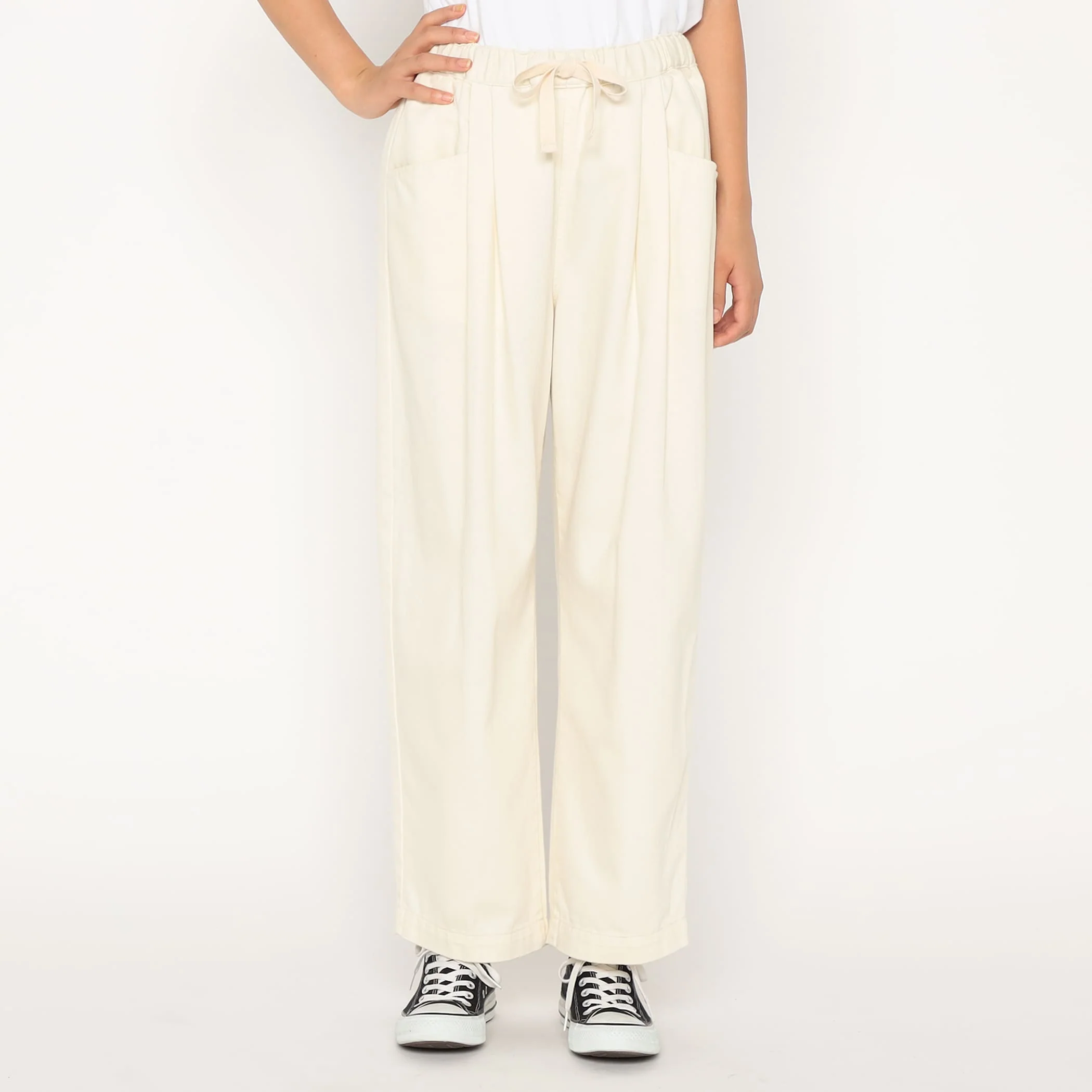 Women's Lightweight Twill 2tuck Easy Pants - Image 15