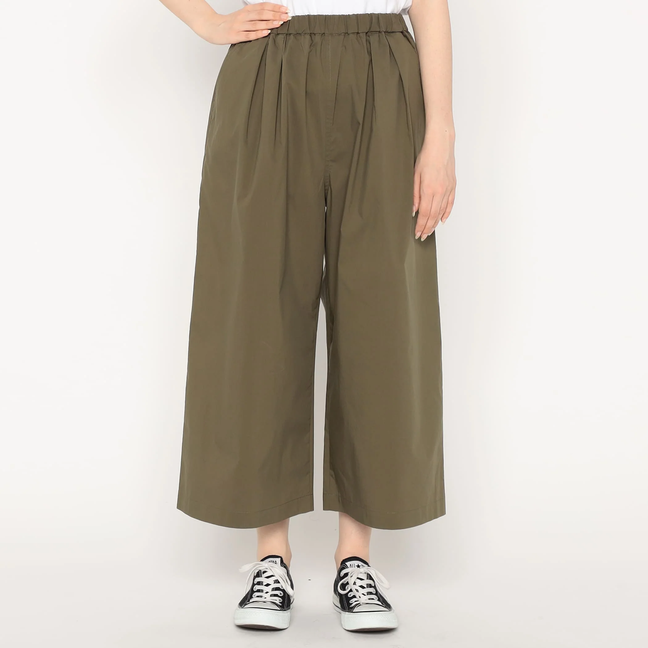Women's Typewriter Cropped Wide Pants - Image 20