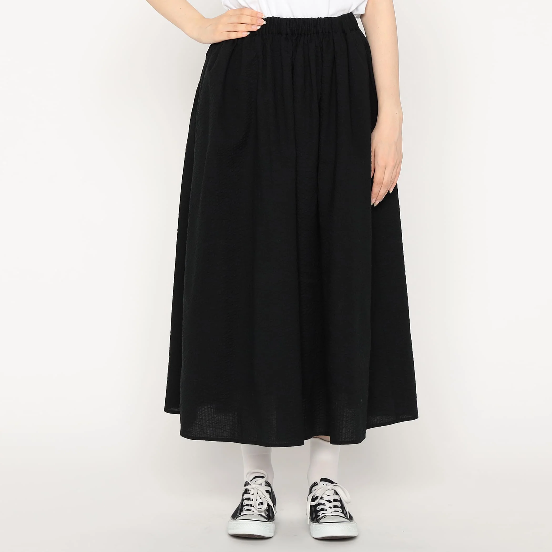 Women's Seersucker Gather Skirt - Image 19