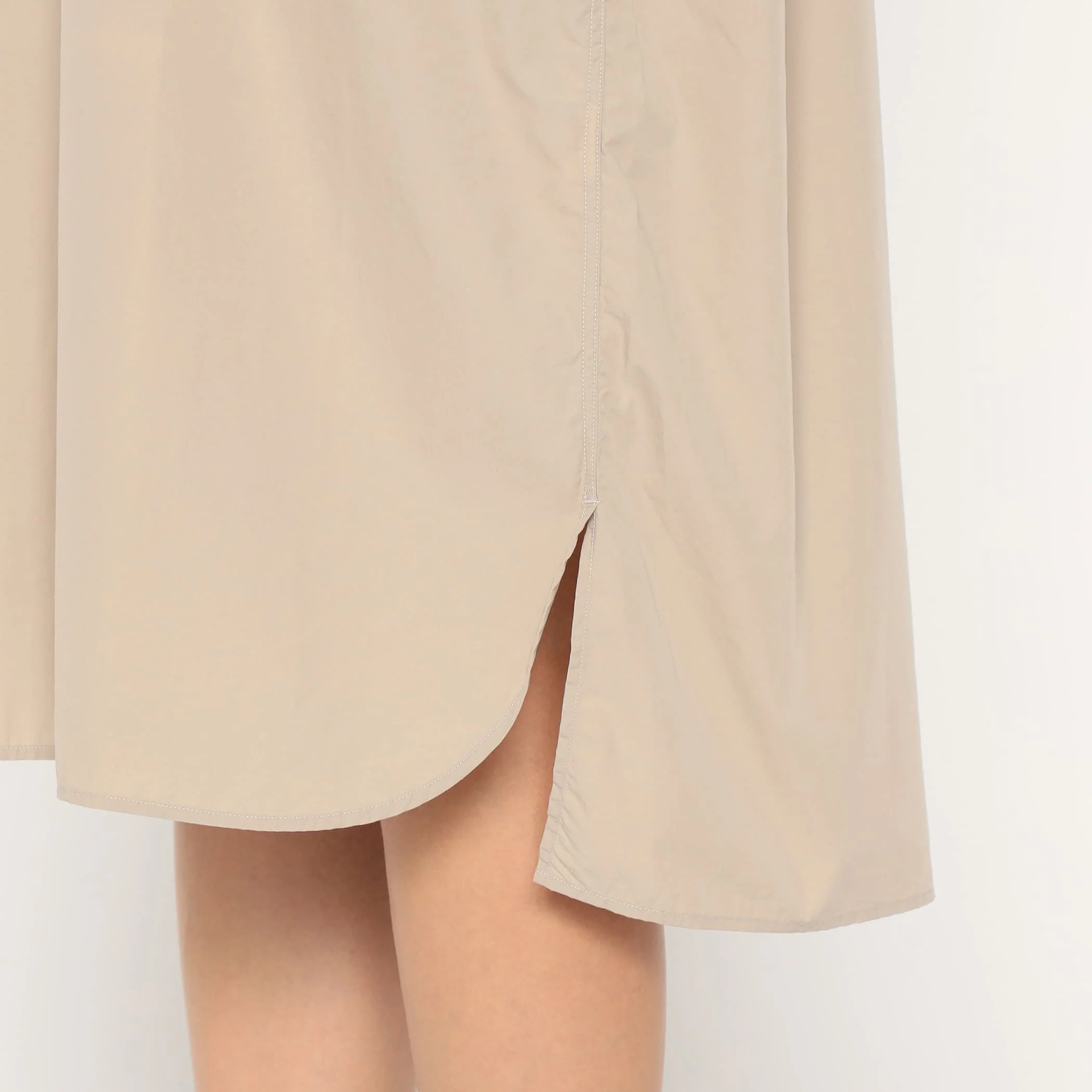 Women's Cotton Poplin Pullover Shirt Dress - Image 12