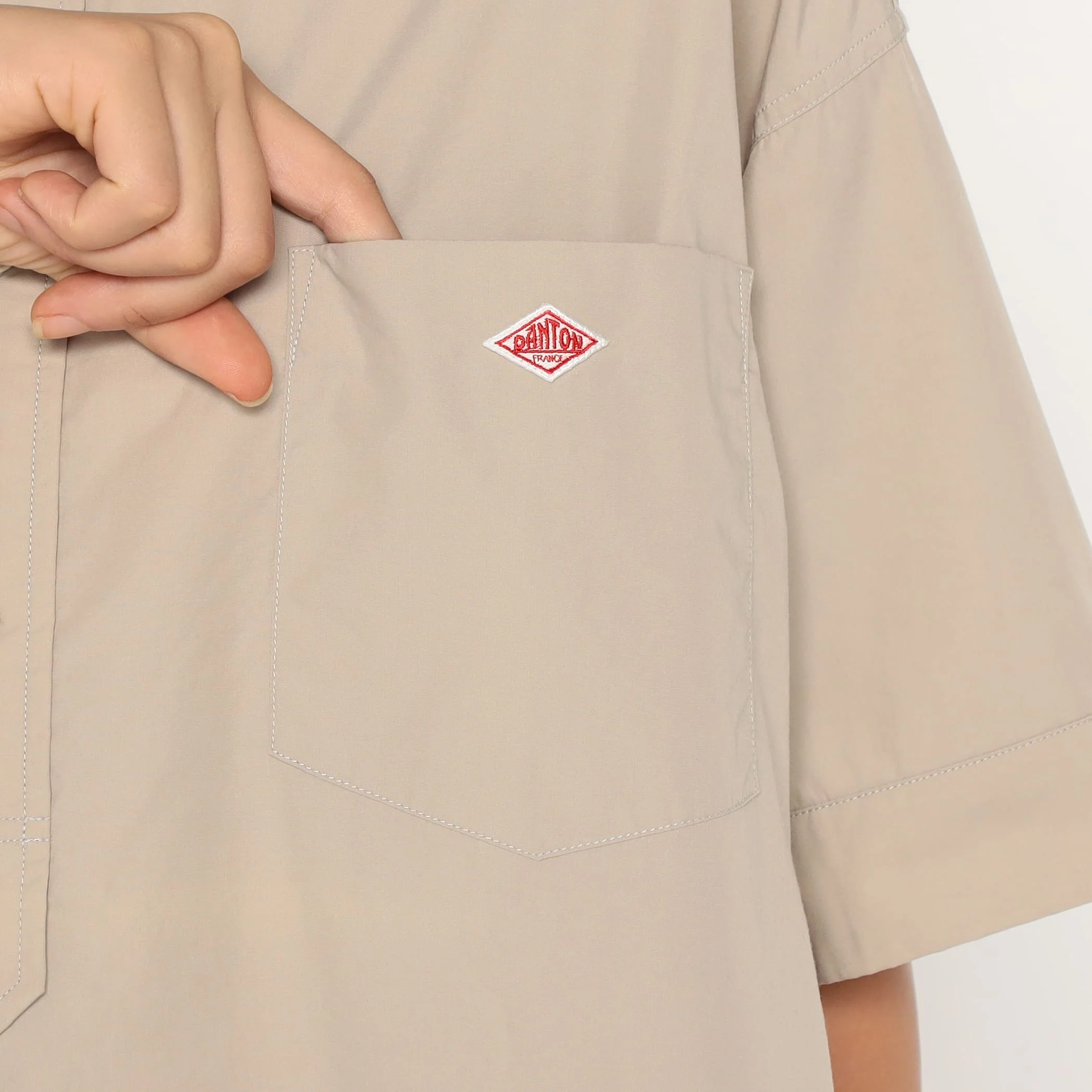Women's Cotton Poplin Pullover Shirt Dress - Image 9