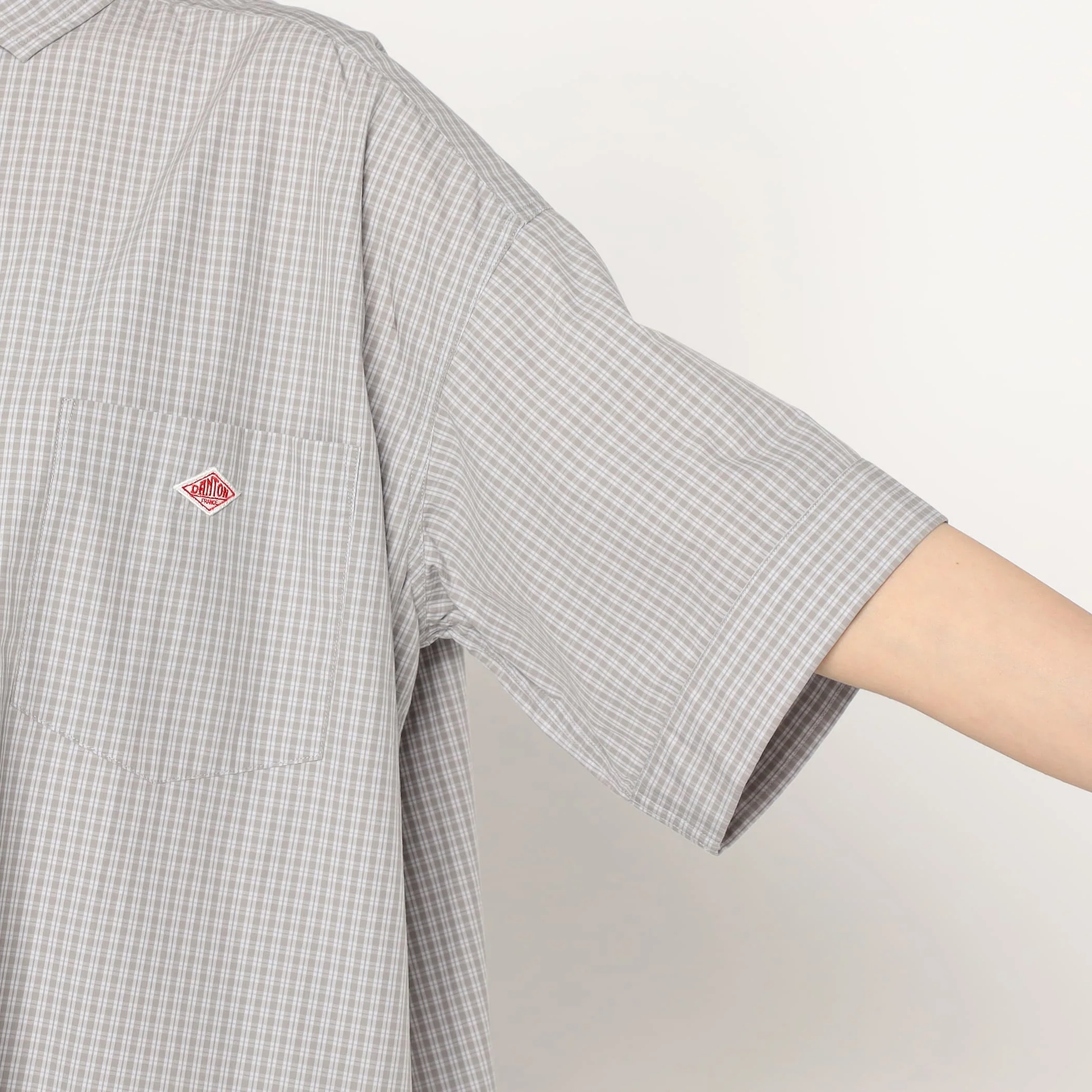 Women's Cotton Poplin Pullover Shirt Dress Plaid - Image 10
