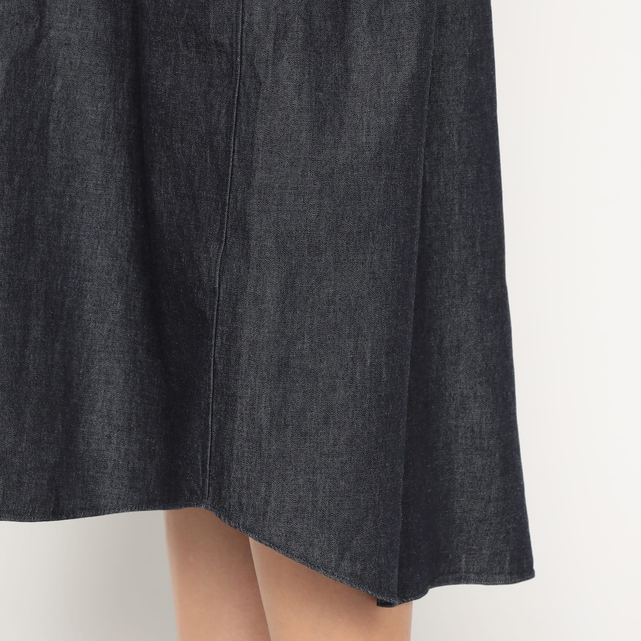 Women's Denim Dungaree Classic Collar Dress - Image 10
