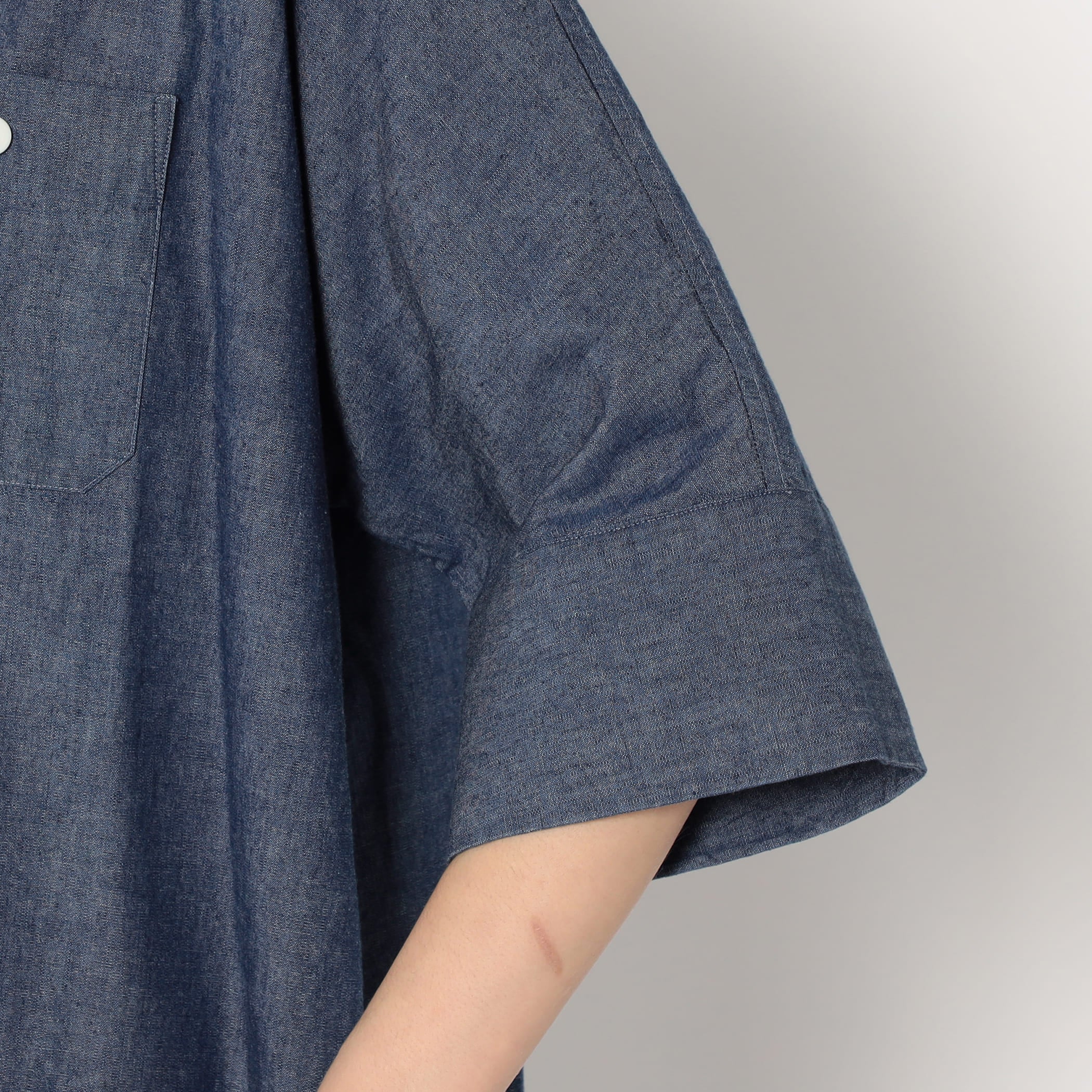 Women's Cotton Chambray Work Shirt Dress - Image 12