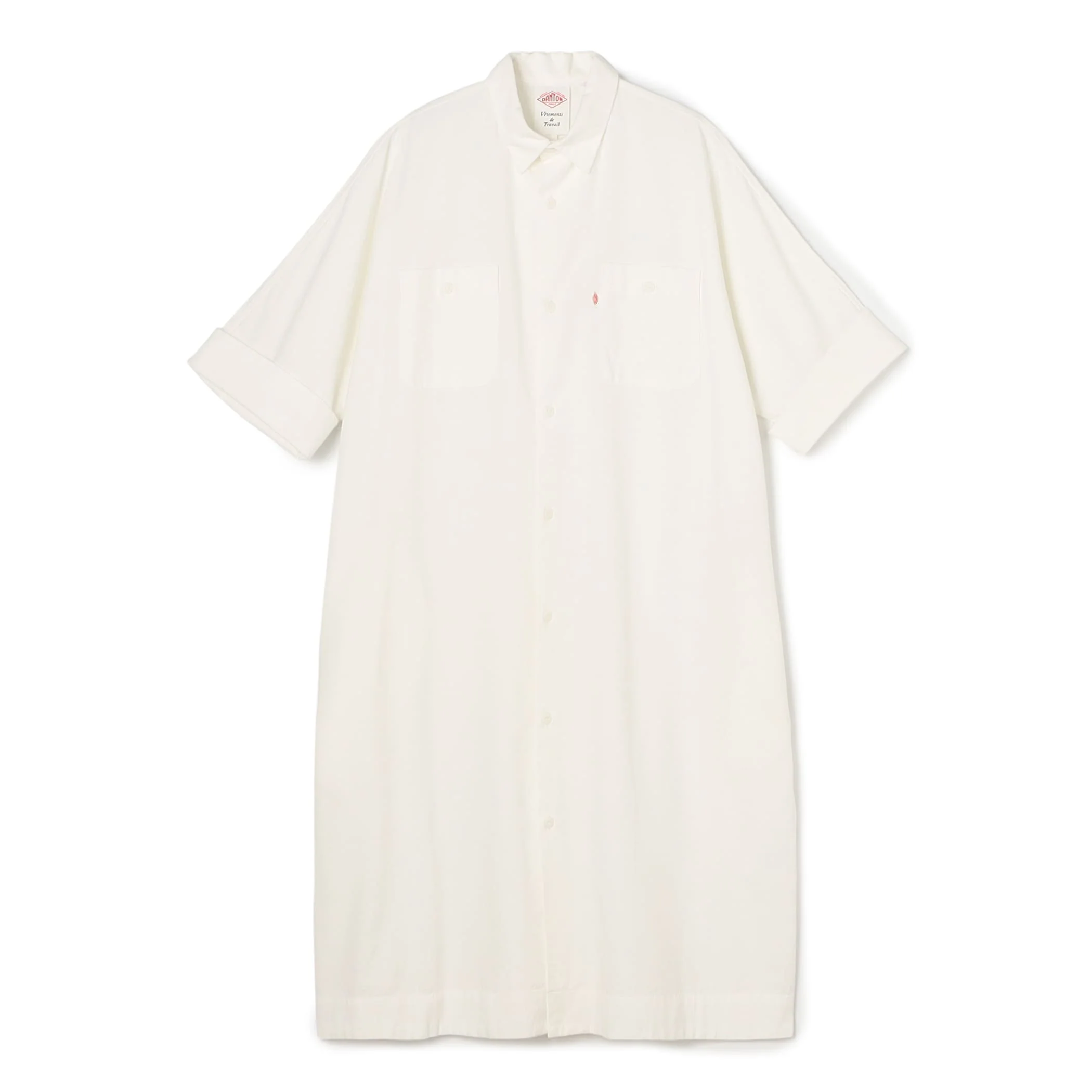 Women's Cotton Chambray Work Shirt Dress - Image 17