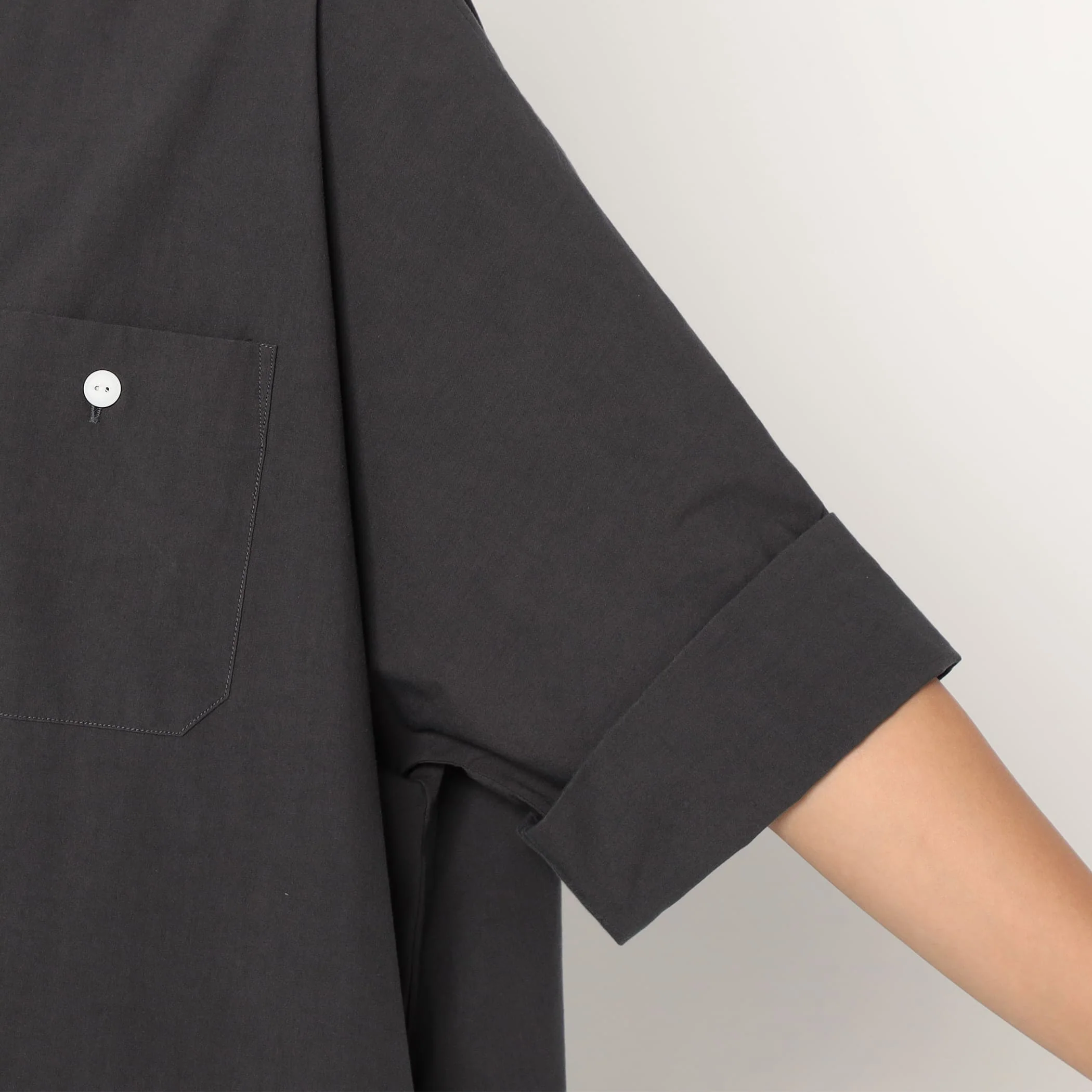 Women's Cotton Poplin Work Shirt Dress - Image 10