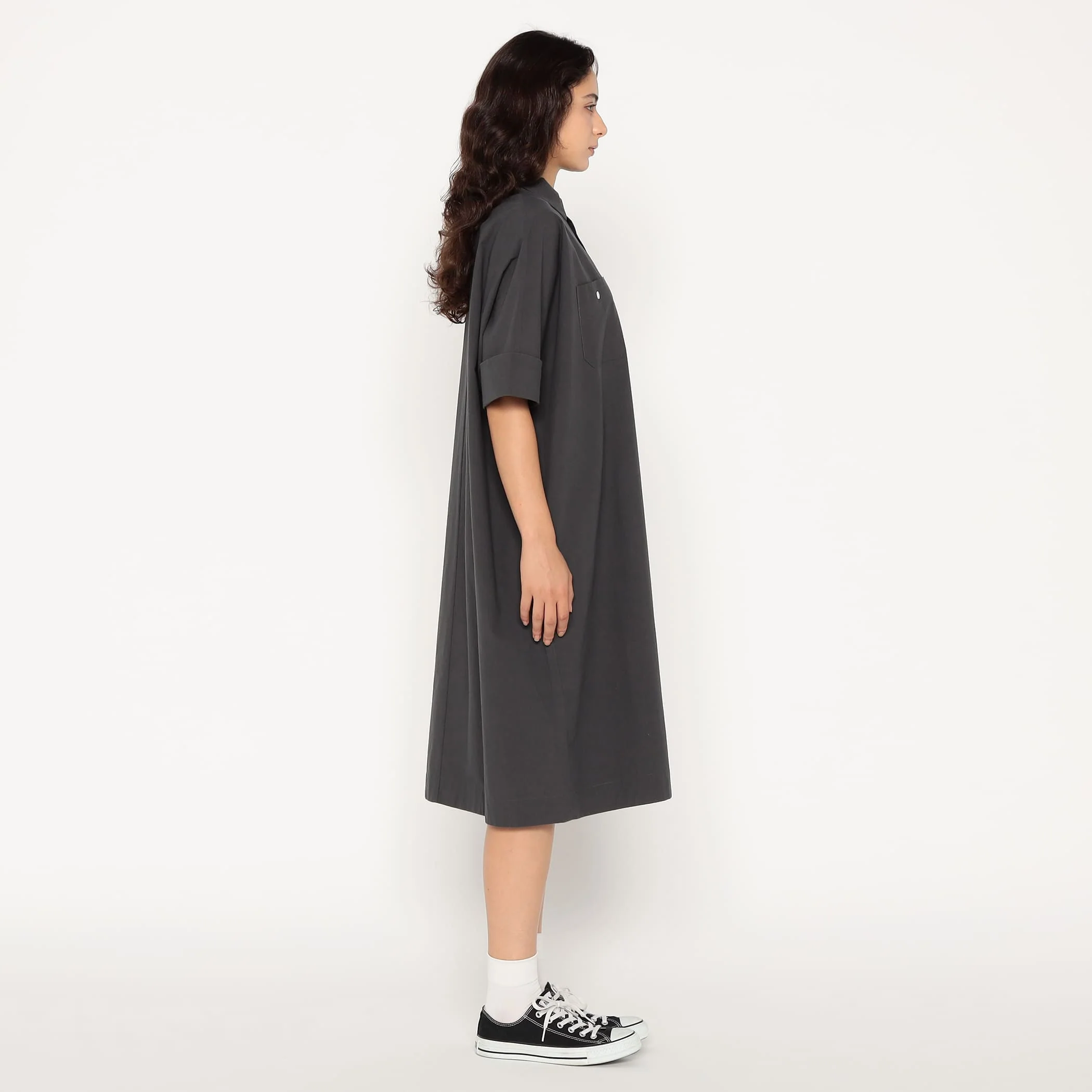 Women's Cotton Poplin Work Shirt Dress - Image 6