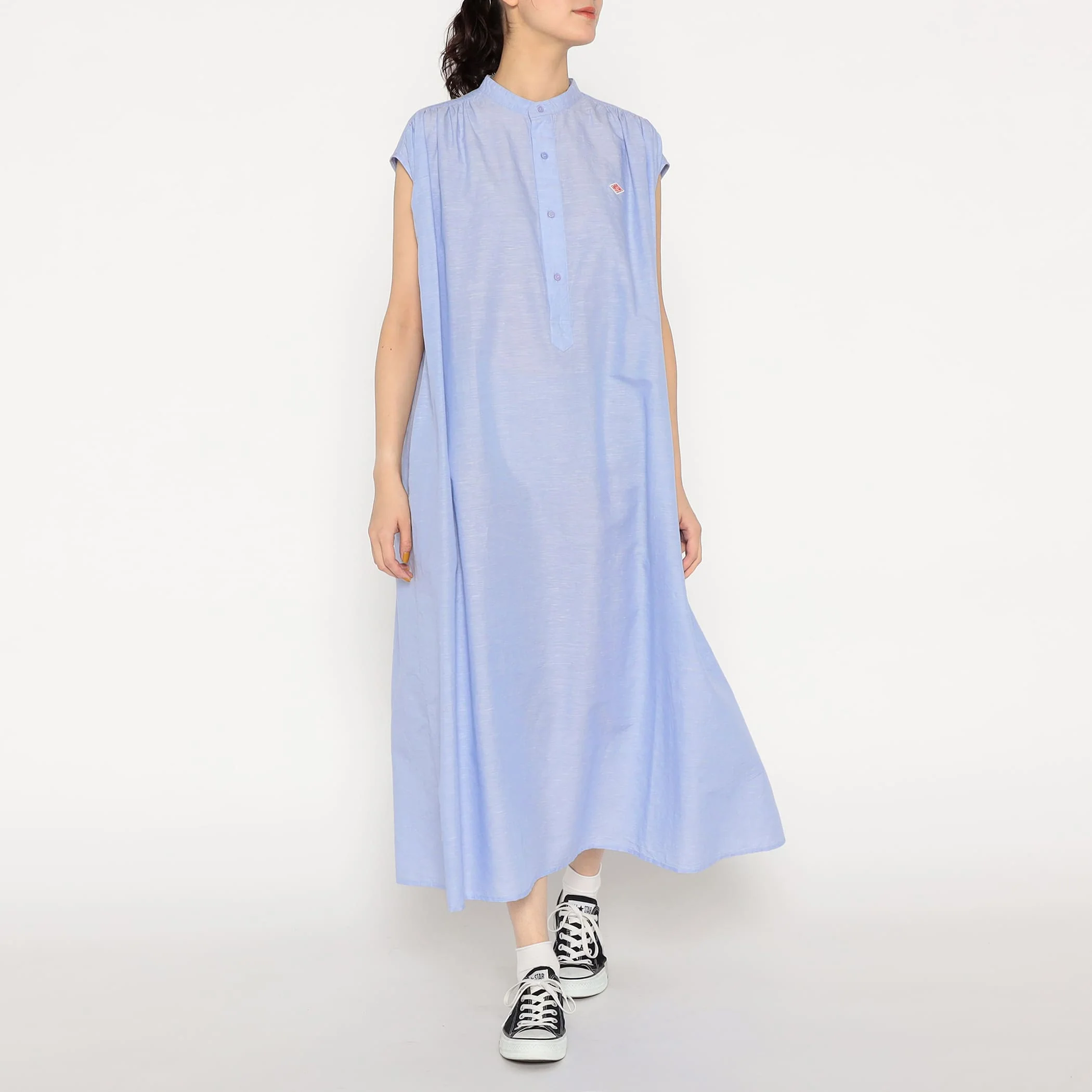 Women's Cotton Linen Slub Sleeveless Dress - Image 16