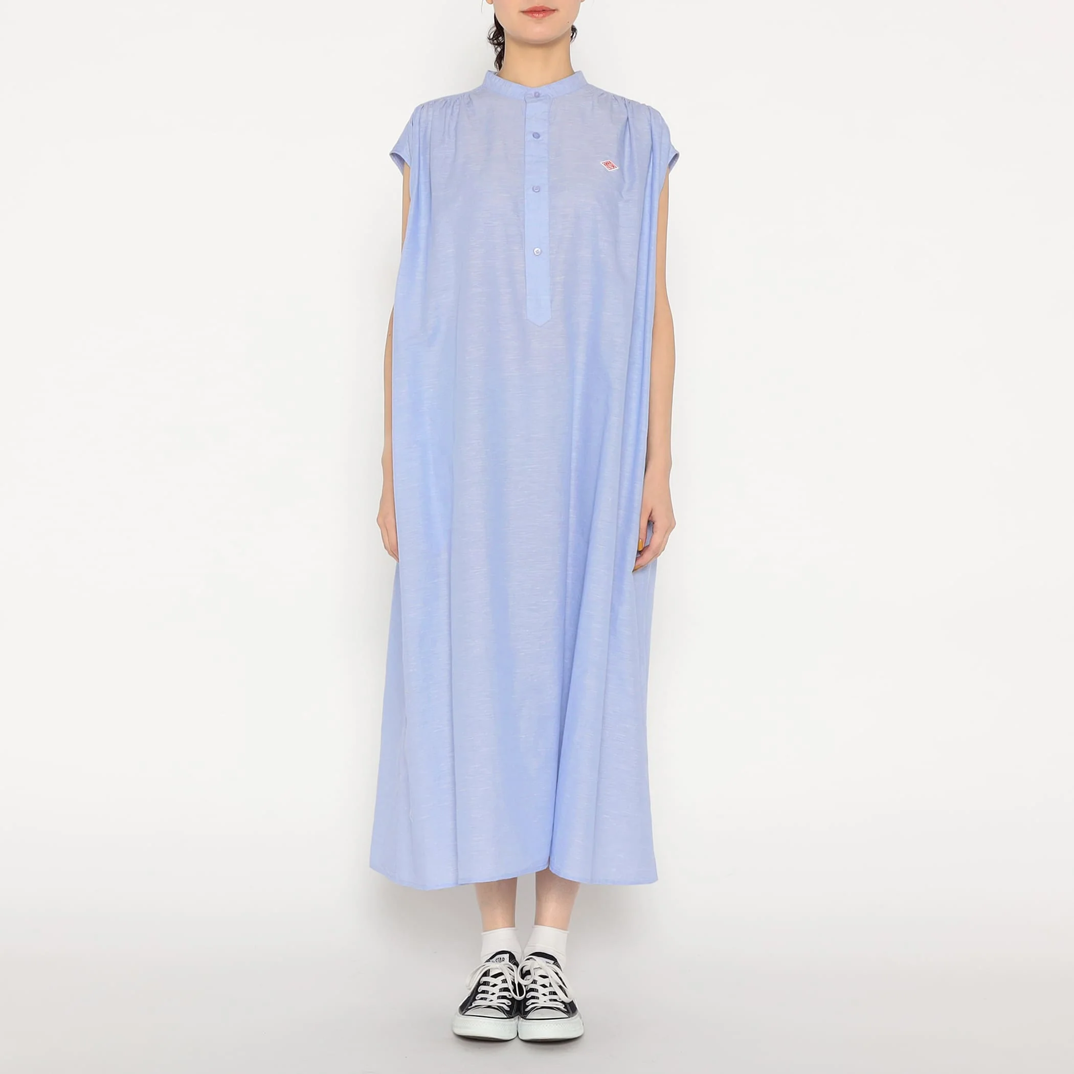 Women's Cotton Linen Slub Sleeveless Dress - Image 2