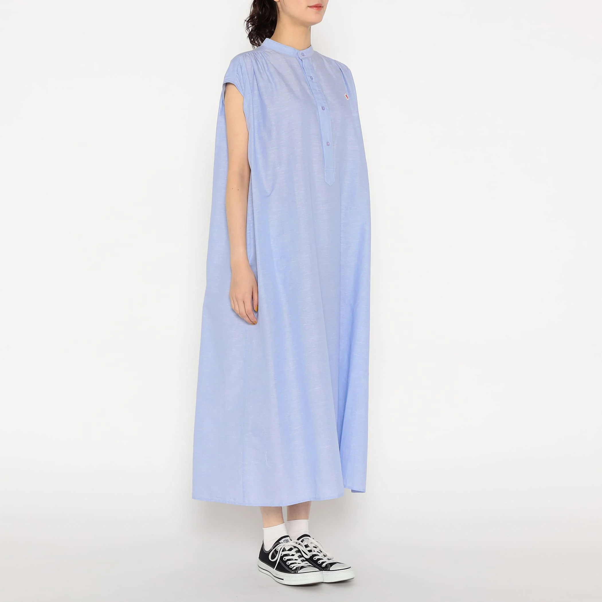 Women's Cotton Linen Slub Sleeveless Dress - Image 3