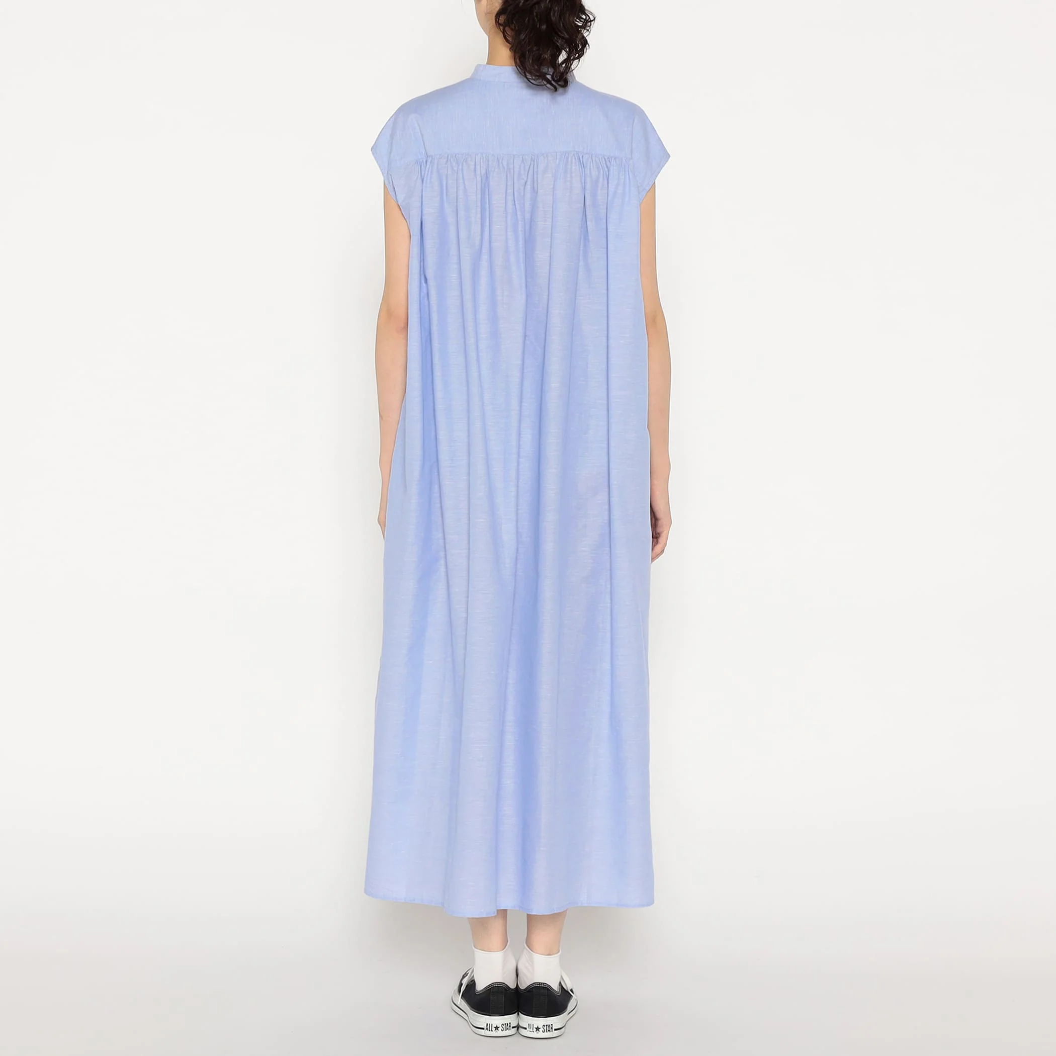 Women's Cotton Linen Slub Sleeveless Dress - Image 5