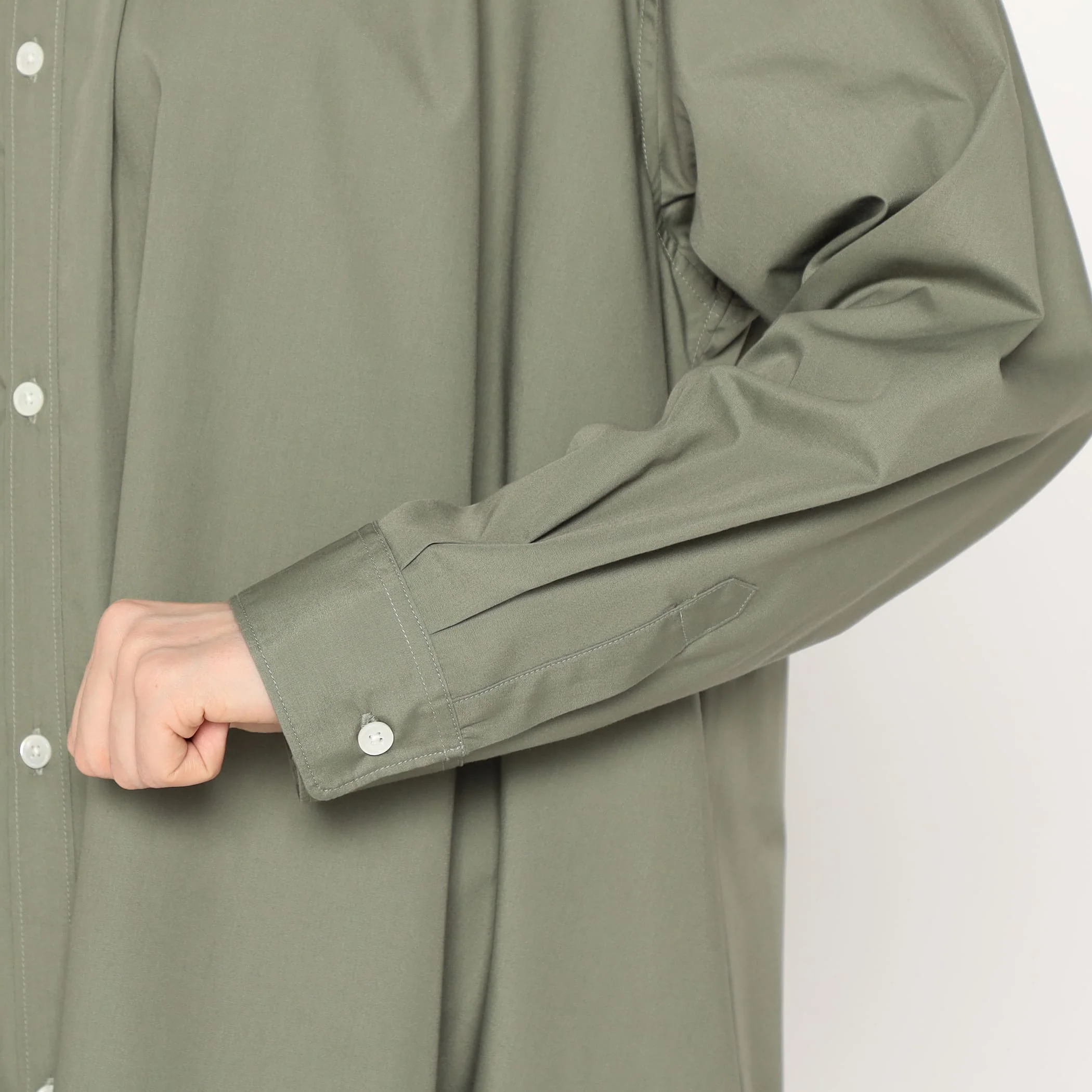 Women's T/C Broadcloth Gathered Shirt Dress - Image 10