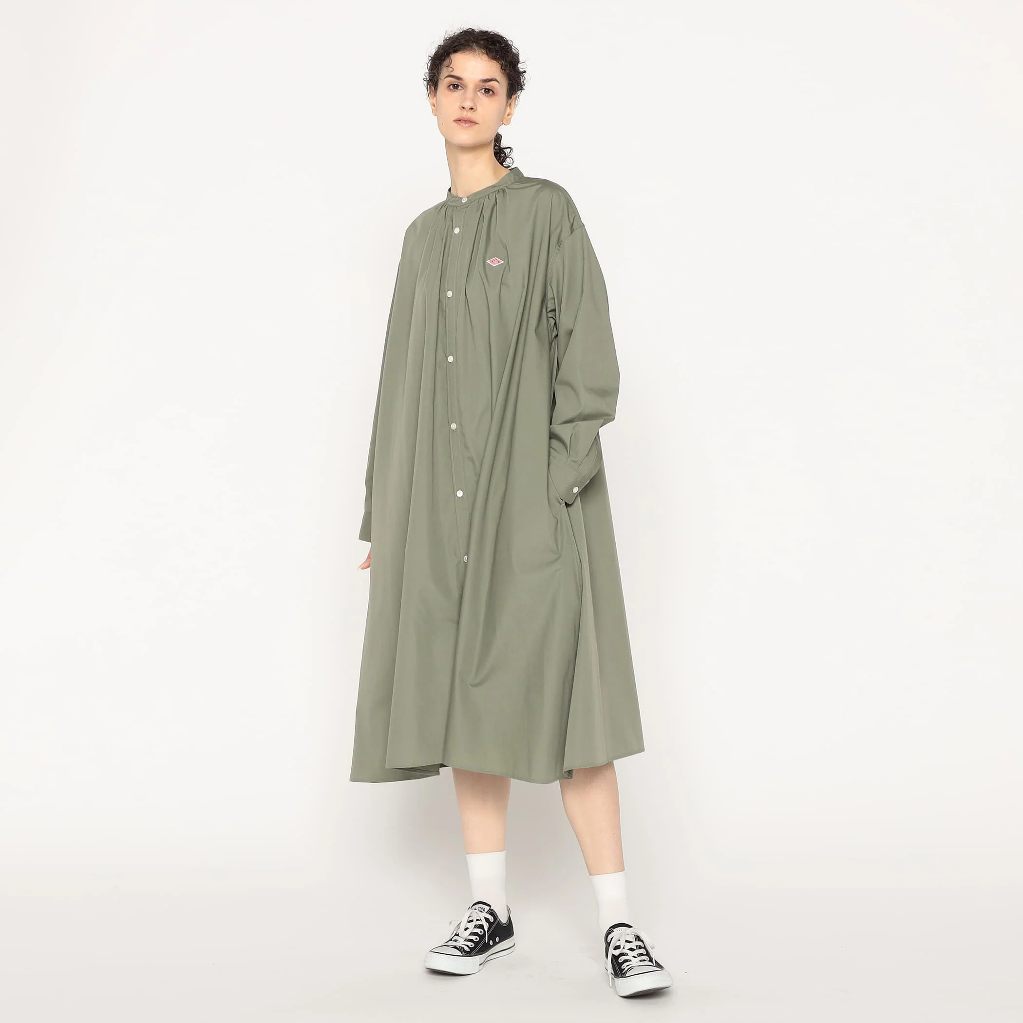 Women's T/C Broadcloth Gathered Shirt Dress - Image 16