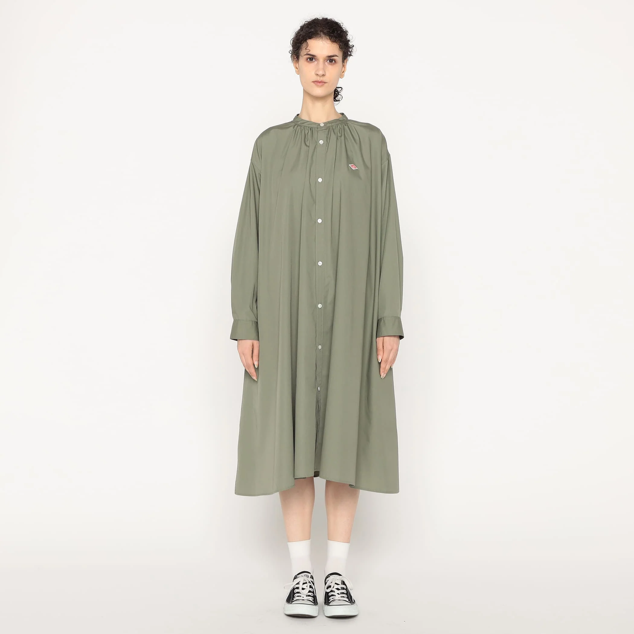 Women's T/C Broadcloth Gathered Shirt Dress - Image 4