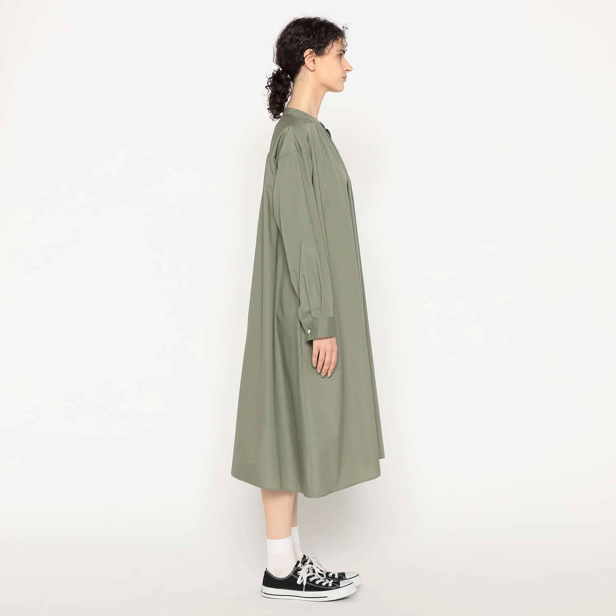 Women's T/C Broadcloth Gathered Shirt Dress - Image 6