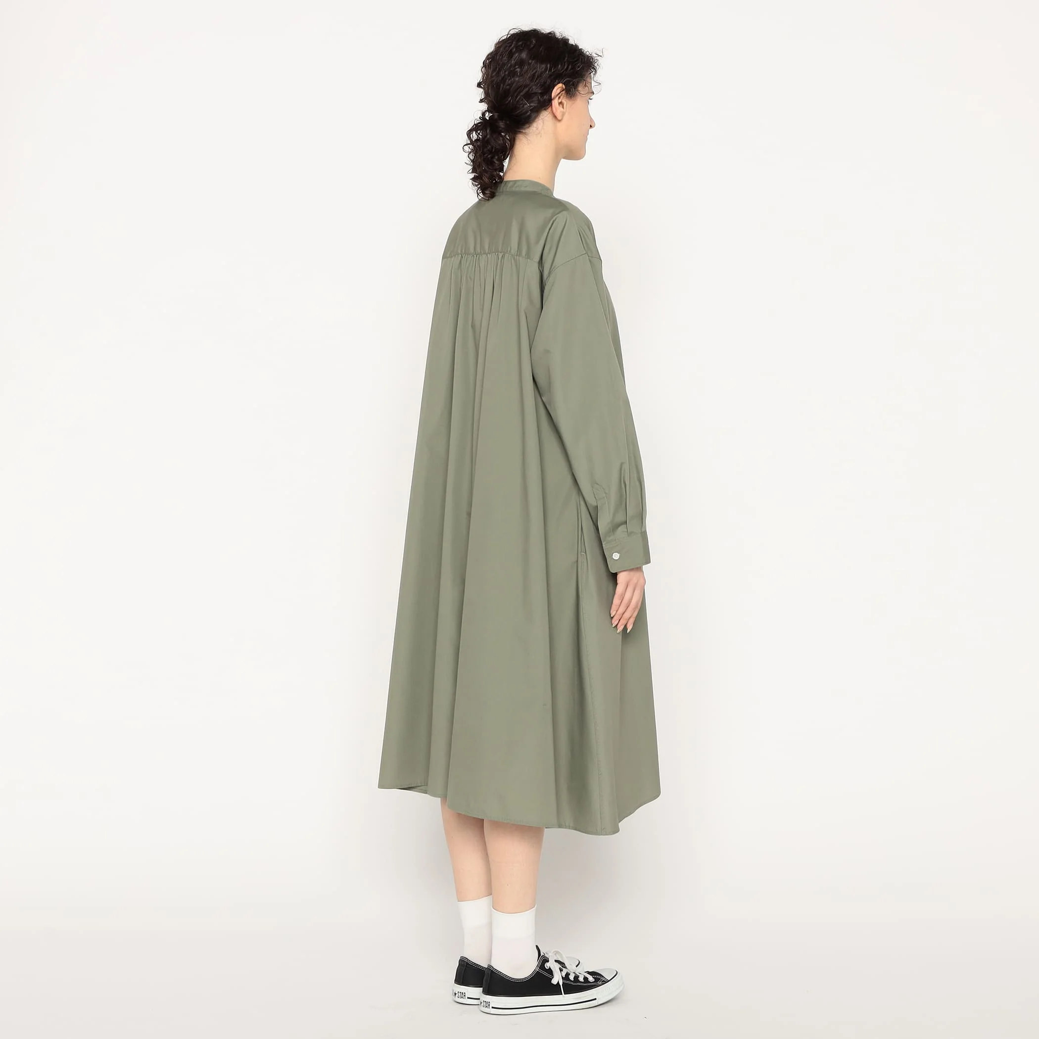 Women's T/C Broadcloth Gathered Shirt Dress - Image 7