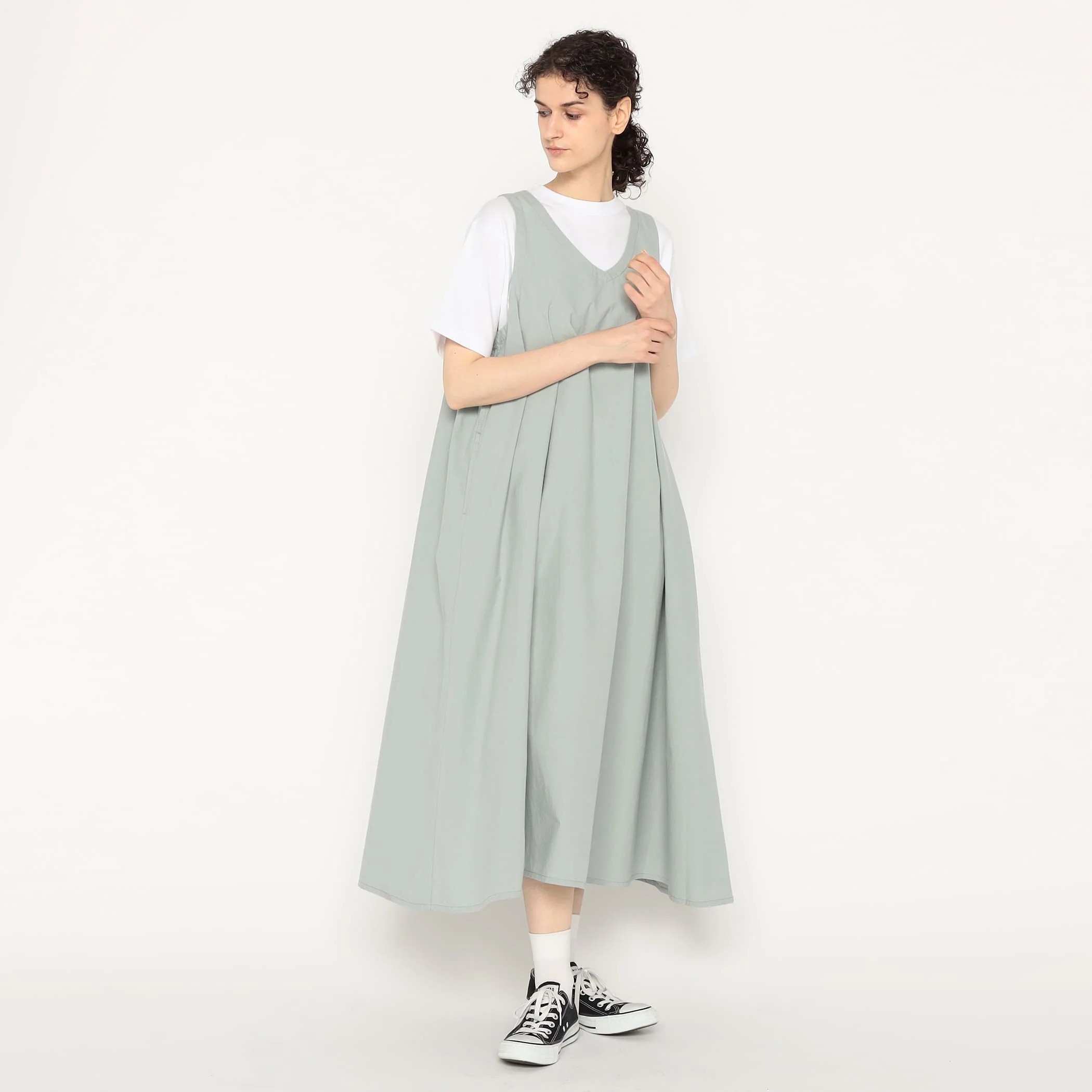 Women's High Count Cotton V Neck Dress - Image 15