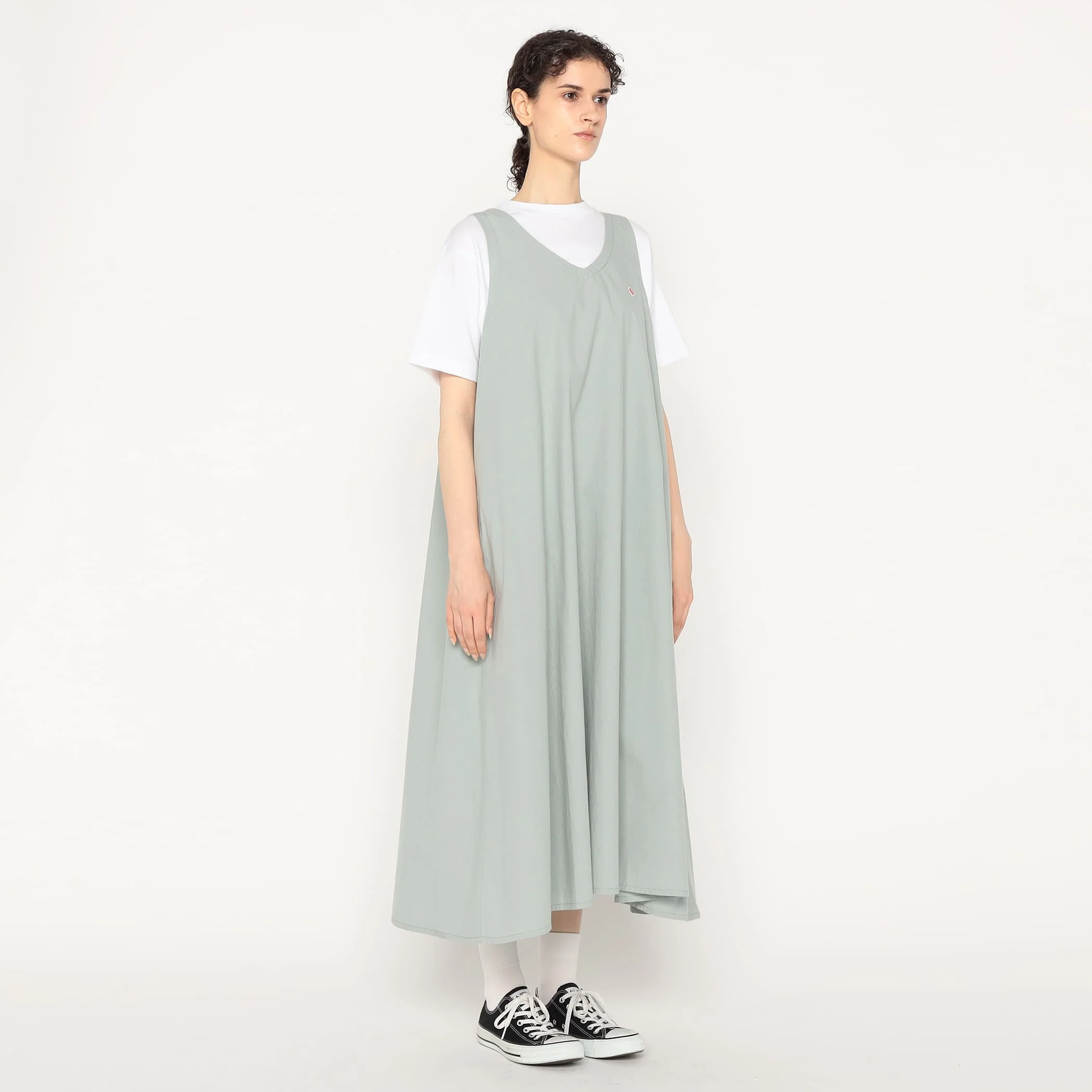 Women's High Count Cotton V Neck Dress - Image 4