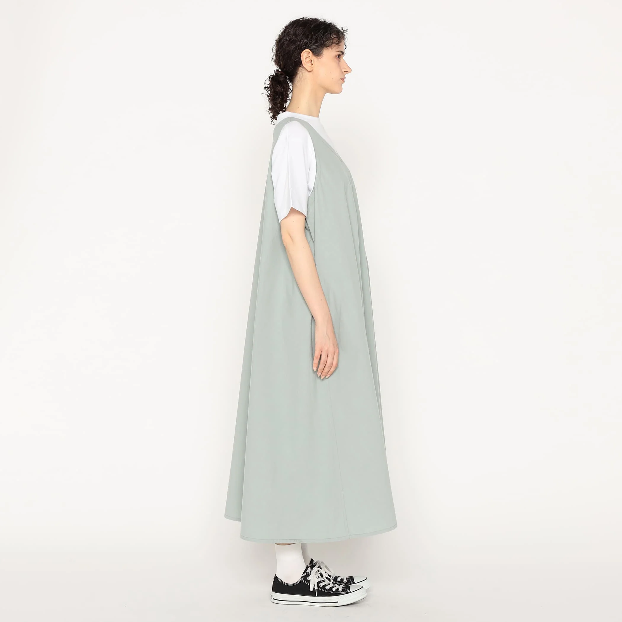 Women's High Count Cotton V Neck Dress - Image 5