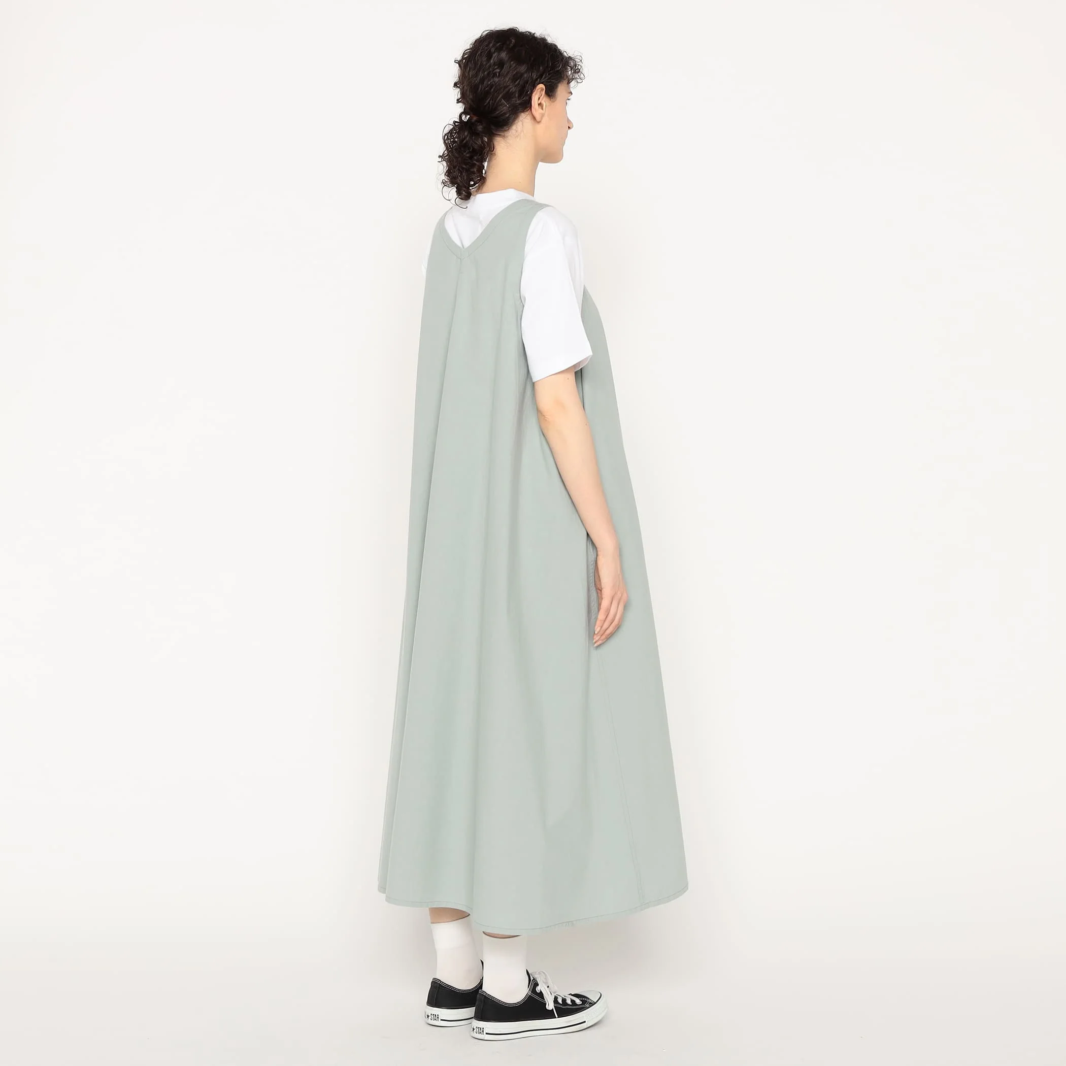 Women's High Count Cotton V Neck Dress - Image 6