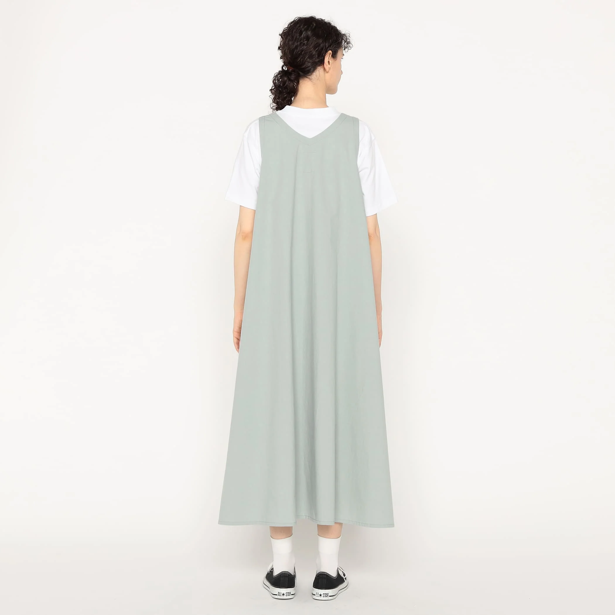 Women's High Count Cotton V Neck Dress - Image 7