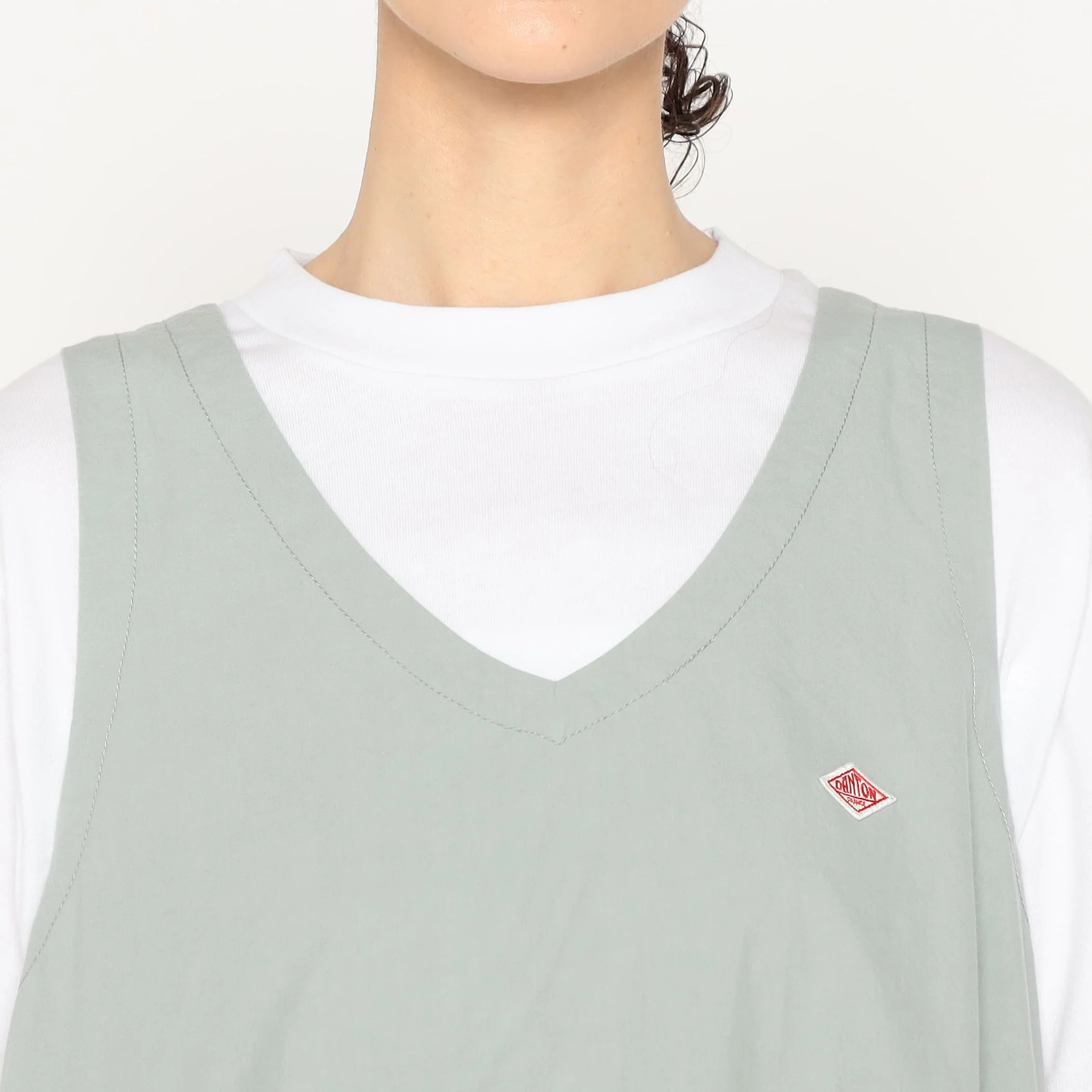 Women's High Count Cotton V Neck Dress - Image 8