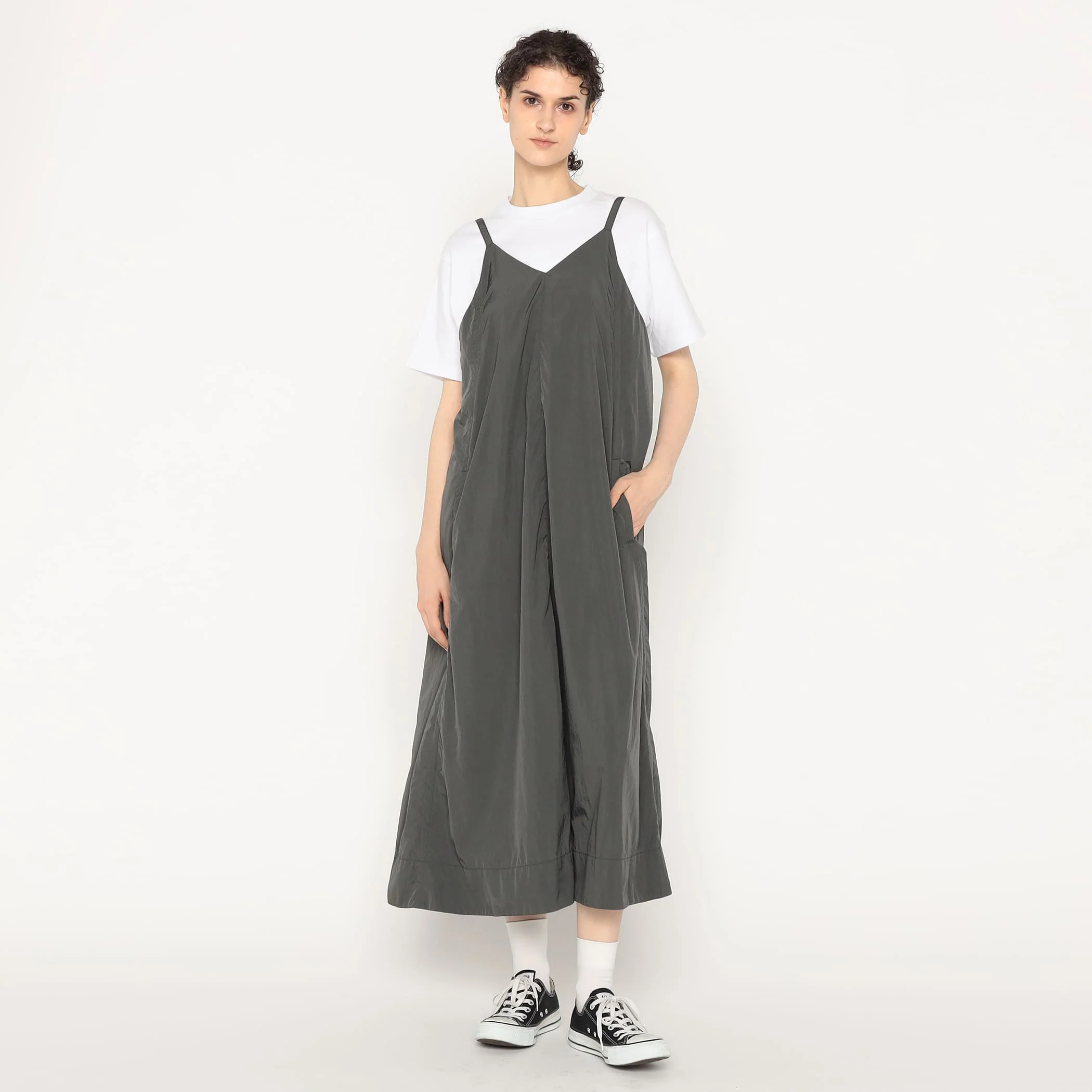 Women's Nylon Taffeta Camisole Dress - Image 5
