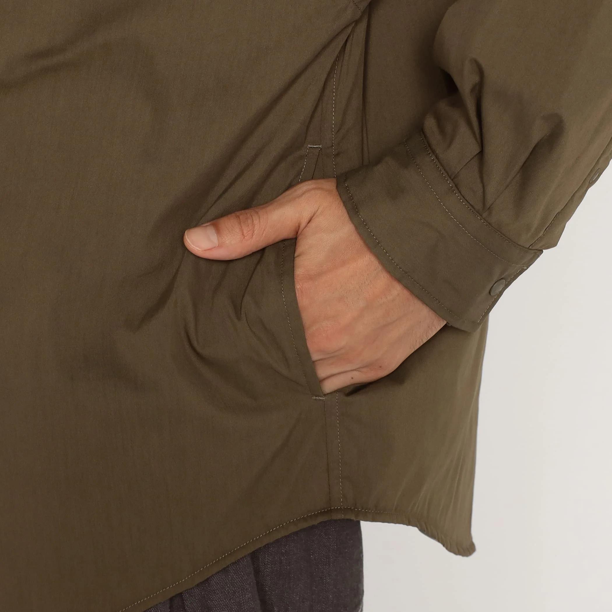 Men's Insulation Stand Collar Shirt Jacket - Image 9