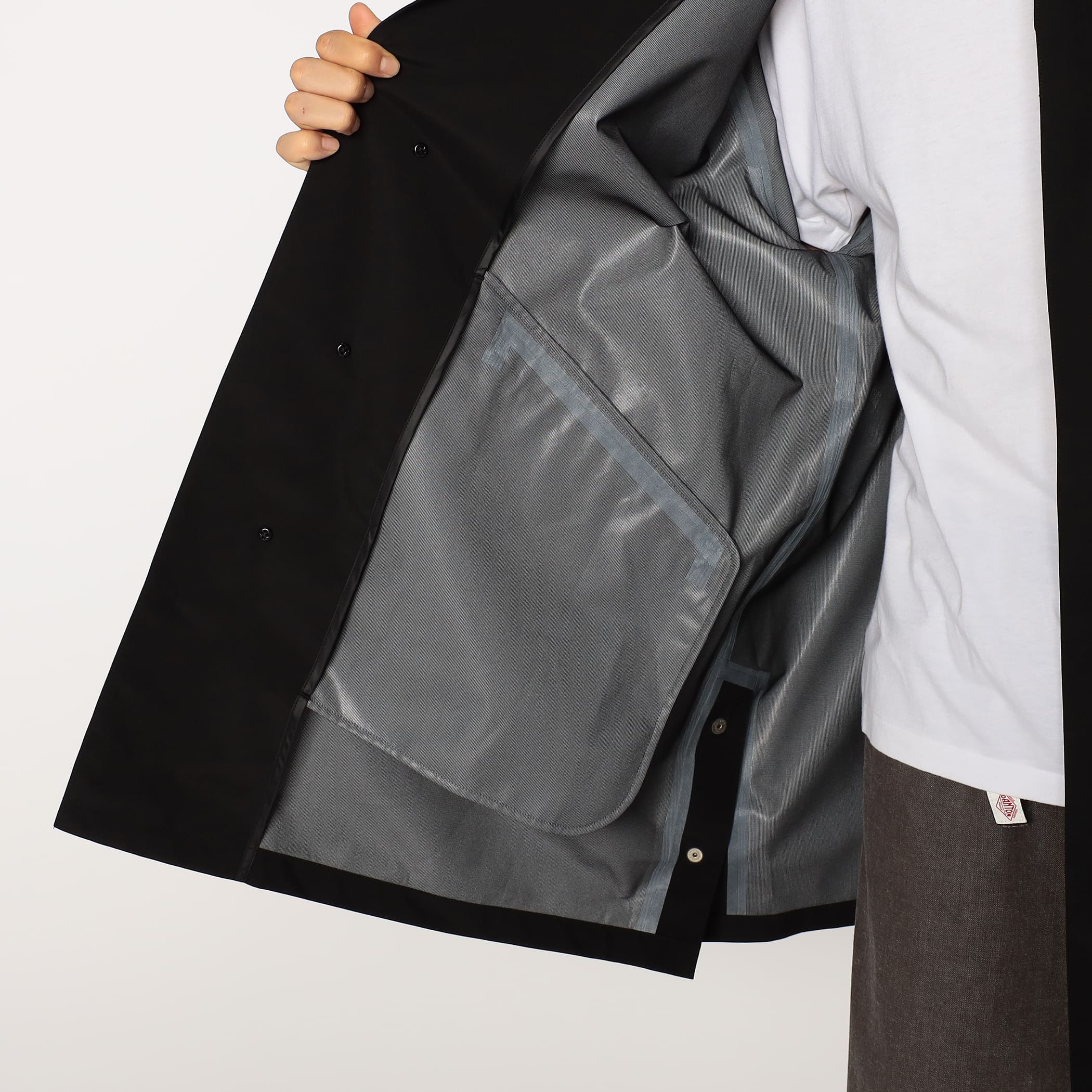 Men's 3-Layer Cloth Balmacaan Mid-length Coat - Image 15