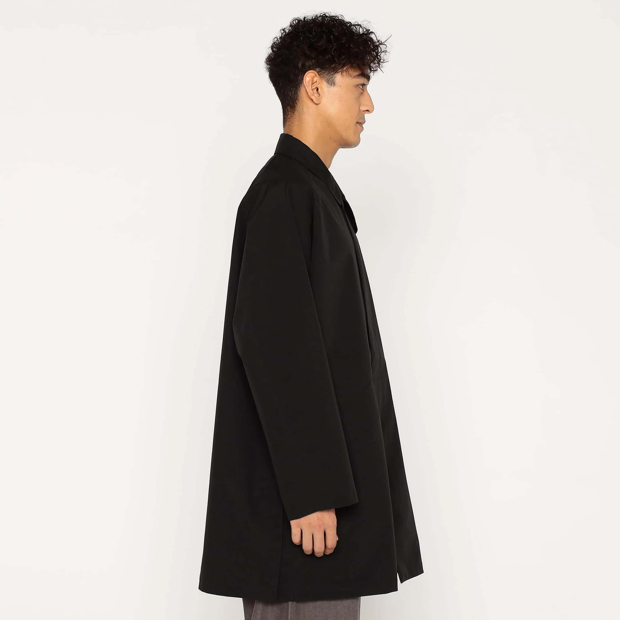 Men's 3-Layer Cloth Balmacaan Mid-length Coat - Image 7