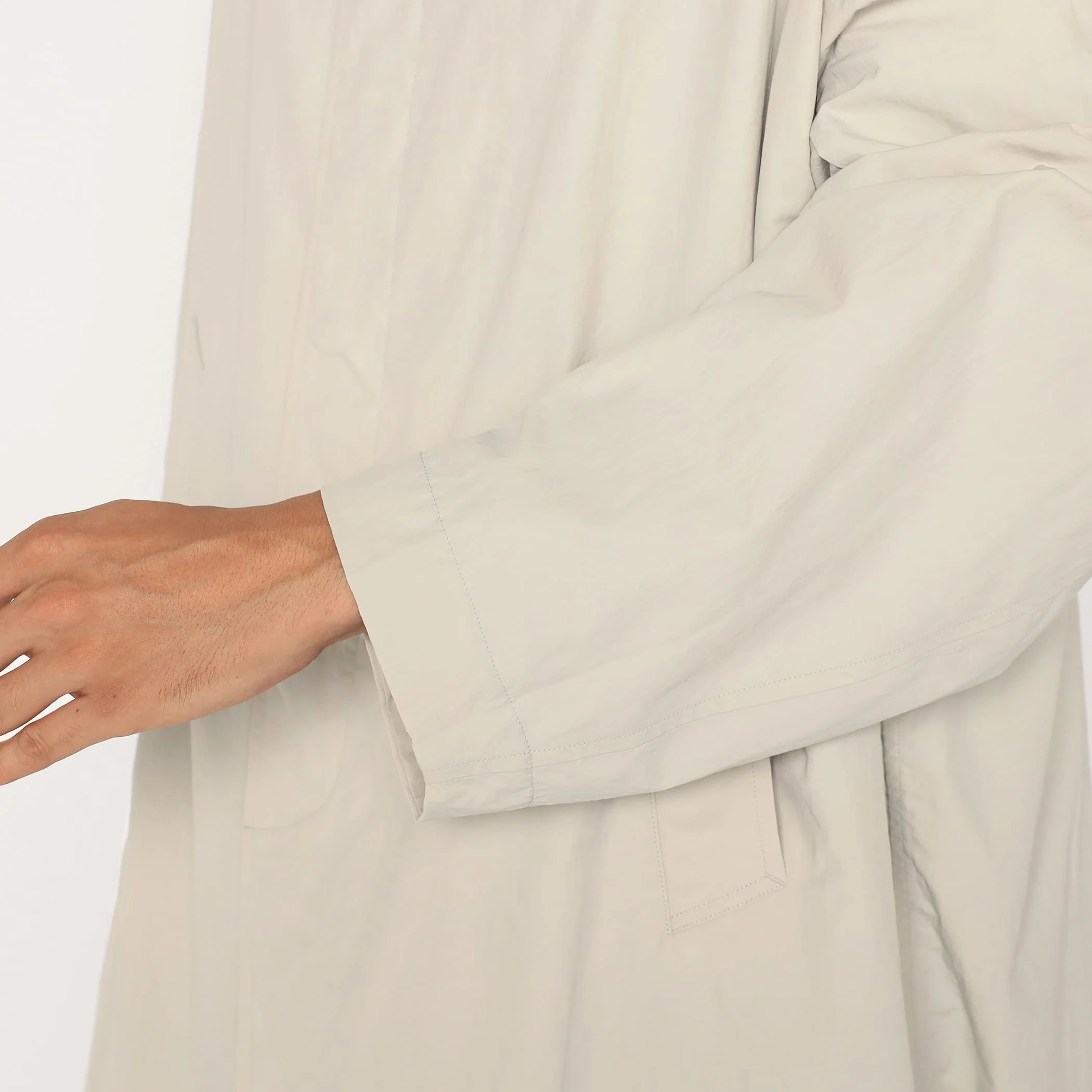 Men's Nylon Tusser Balmacaan Coat - Image 8