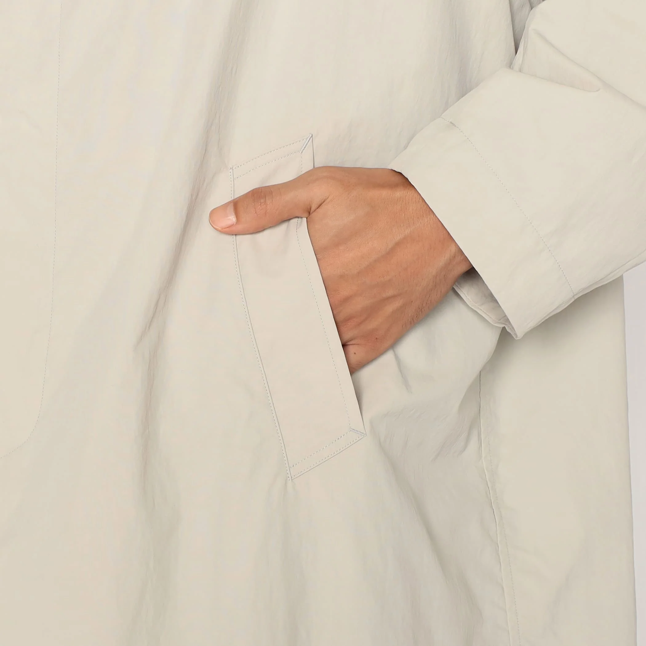 Men's Nylon Tusser Balmacaan Coat - Image 9