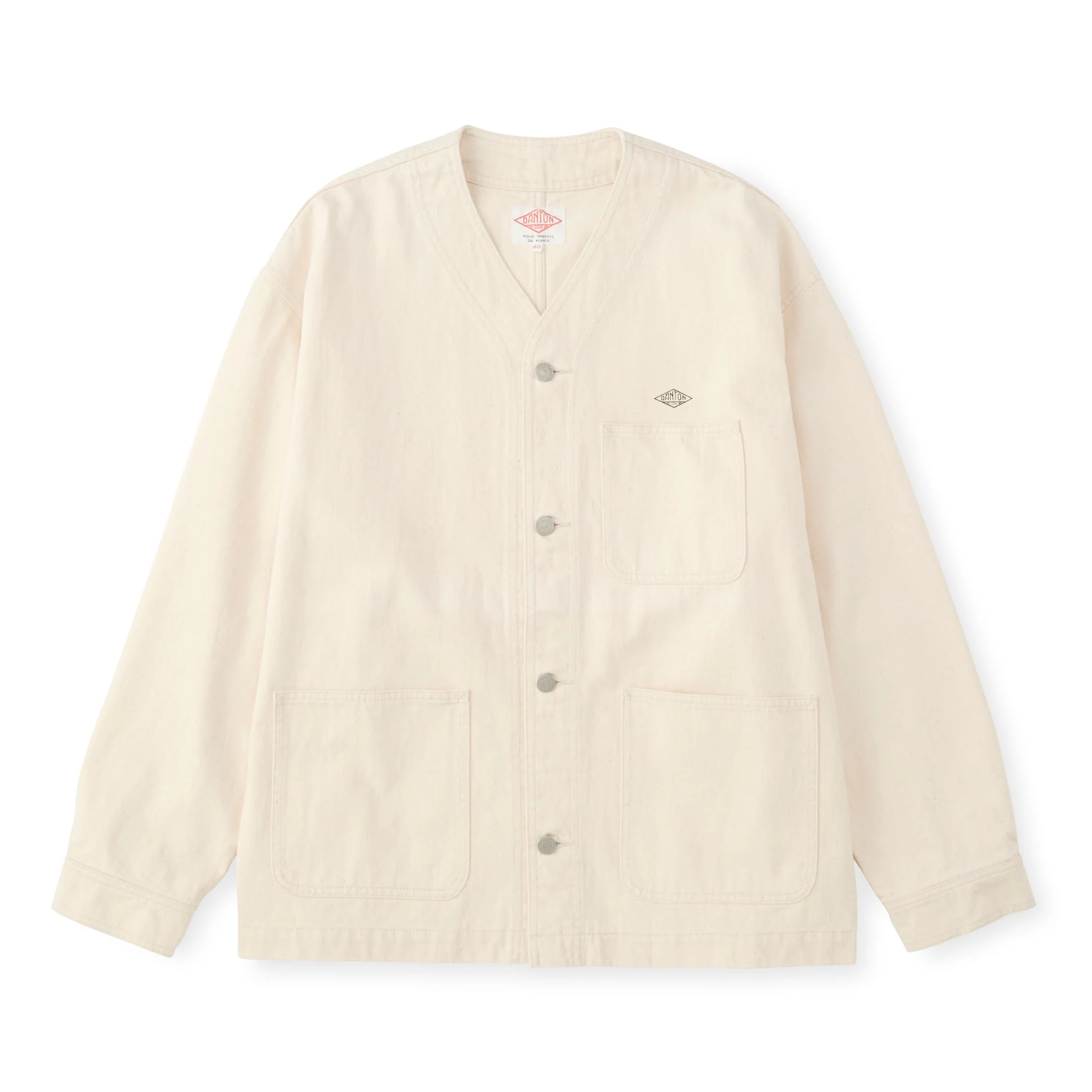 Men's Cotton Drill Collarless Jacket