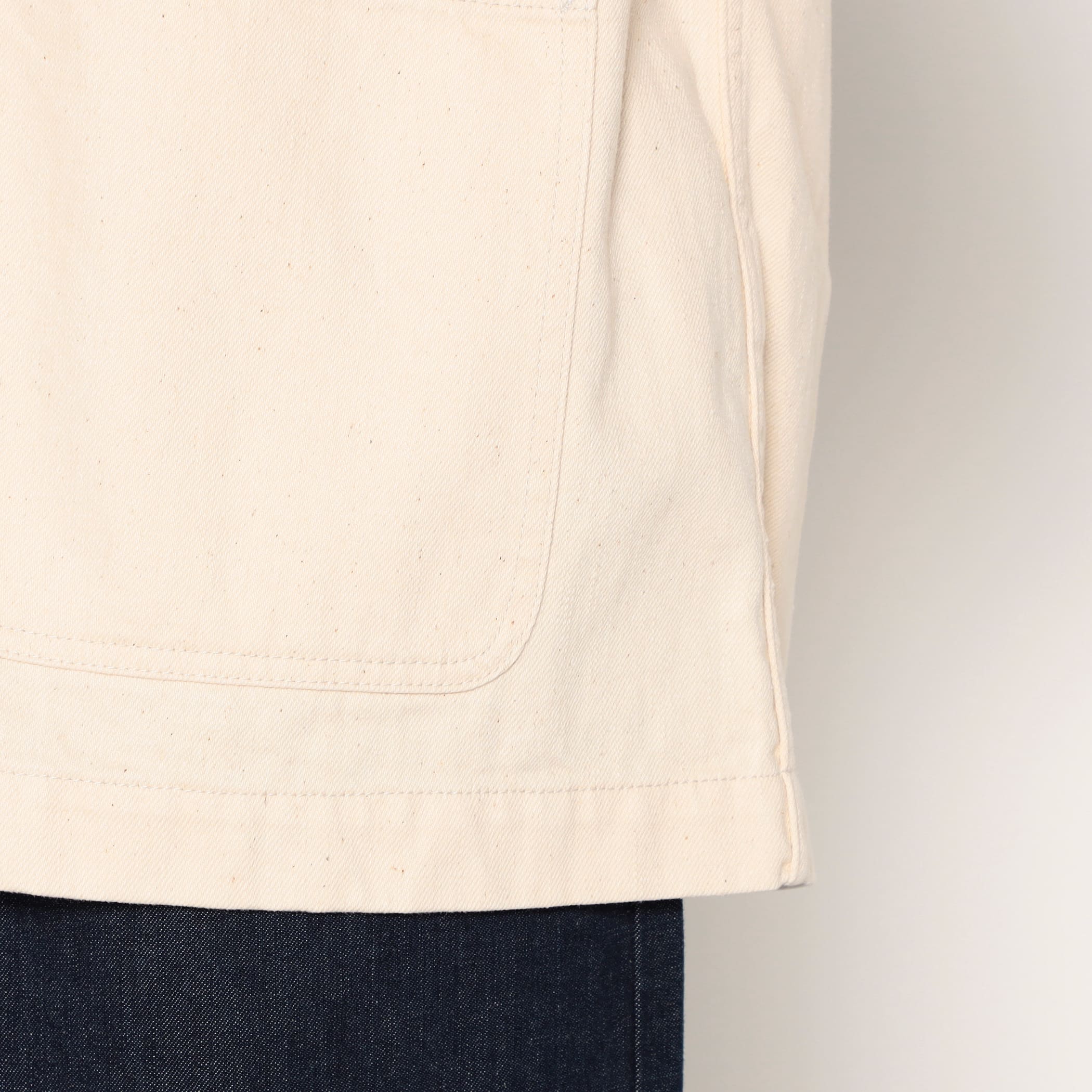 Men's Cotton Drill Collarless Jacket - Image 8