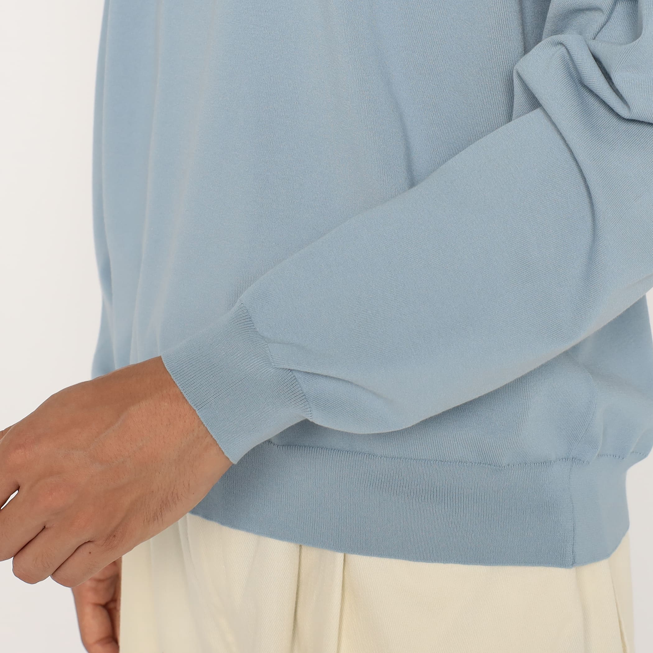 Men's Jersey Knit Crew Neck Pullover - Image 8