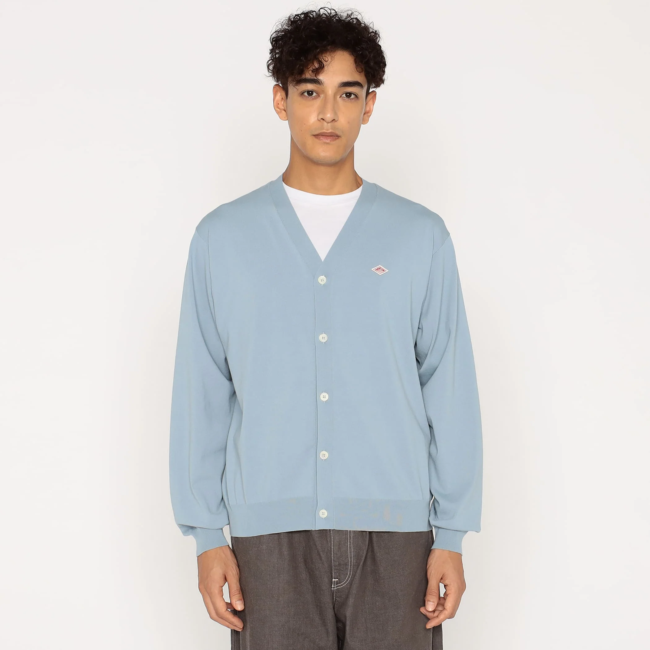 Men's Jersey Knit V-Neck Cardigan - Image 15