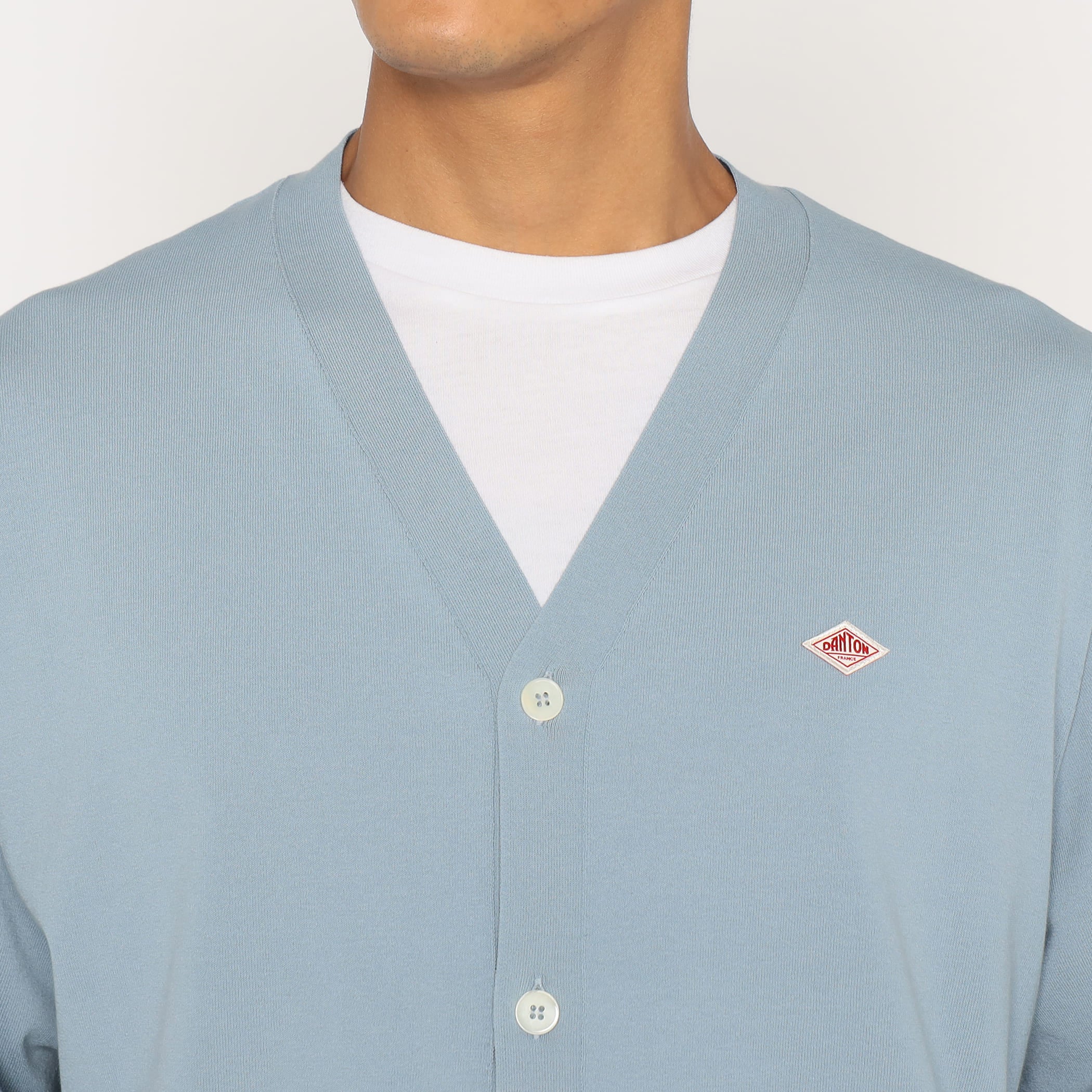 Men's Jersey Knit V-Neck Cardigan - Image 8
